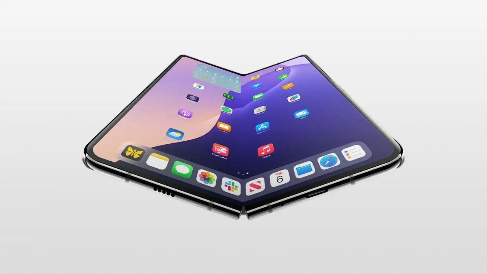 2027 Apple iPhone Fold concept image.