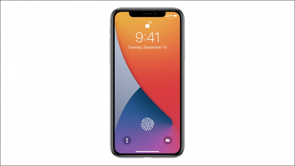 iPhone with Touch ID under the display