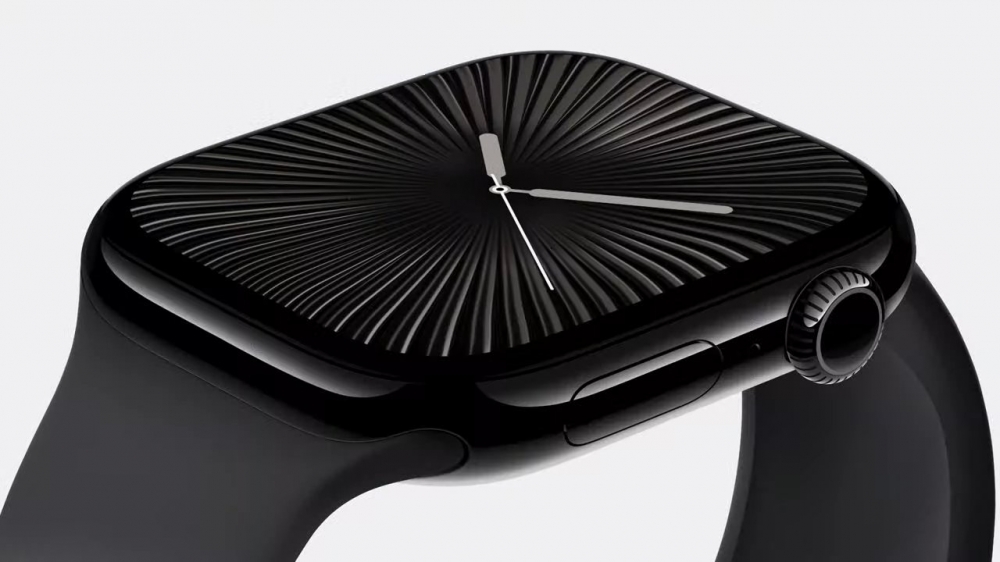 The Apple Watch Series 10 displays its sleek new design and the largest, brightest screen ever seen in an Apple watch.