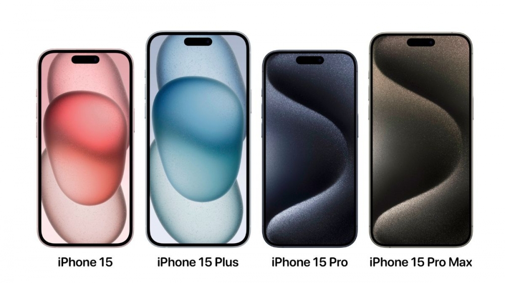 All four iPhone models currently available for purchase.