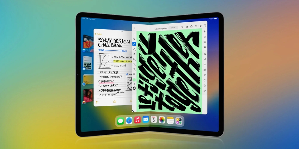 Foldable iPad concept 2023