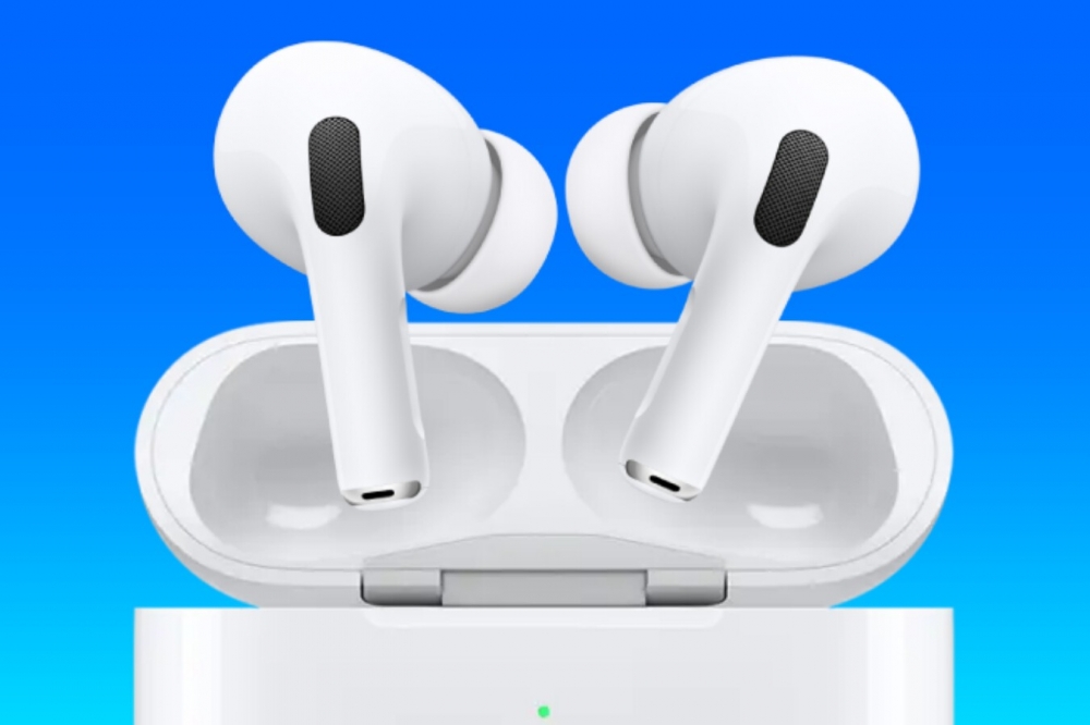 A rendering of what Apple's AirPods Pro 3 might look like.