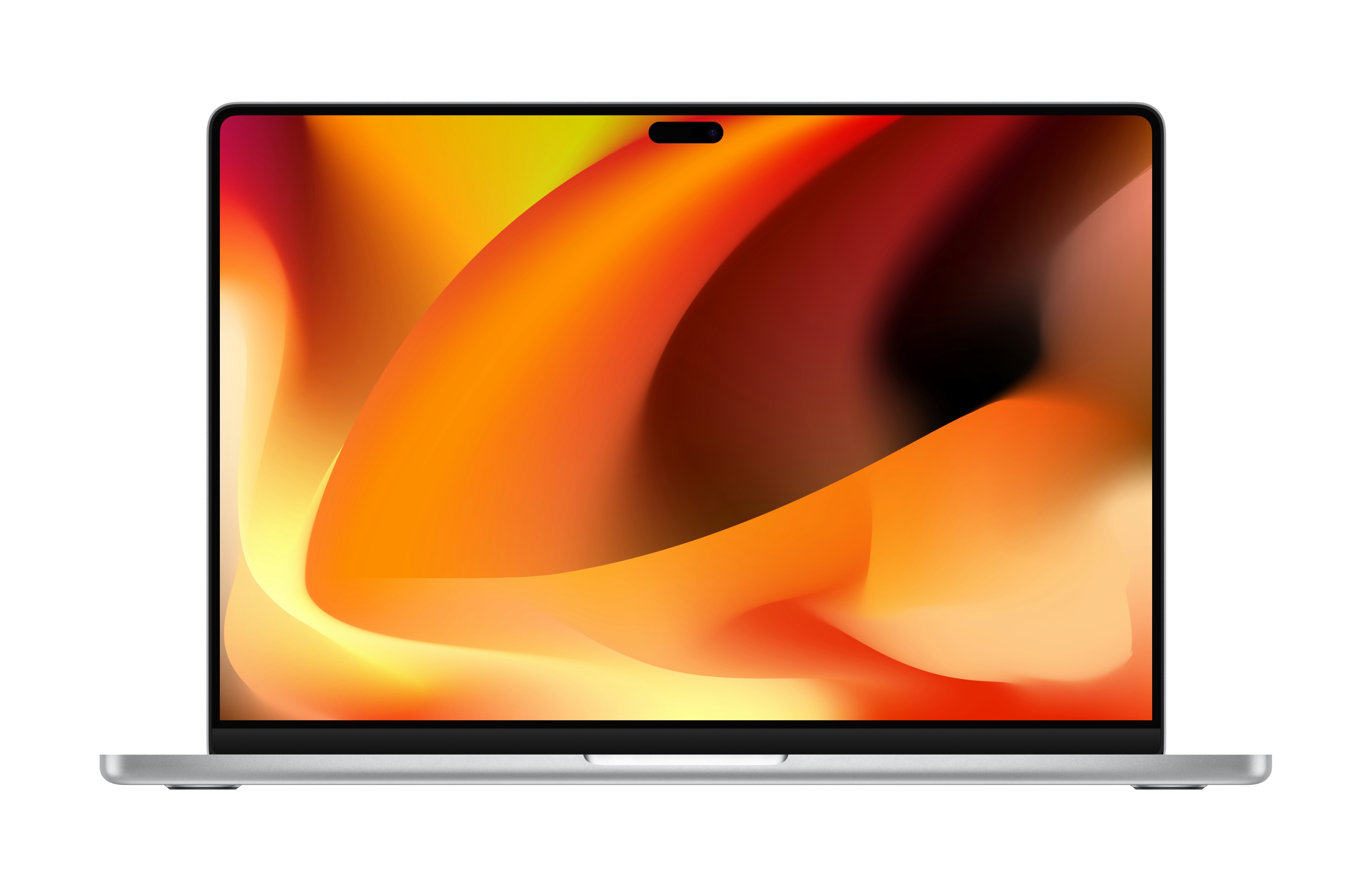 A concept of a M6 MacBook Pro with a Dynamic Island hole-cut style front camera system.