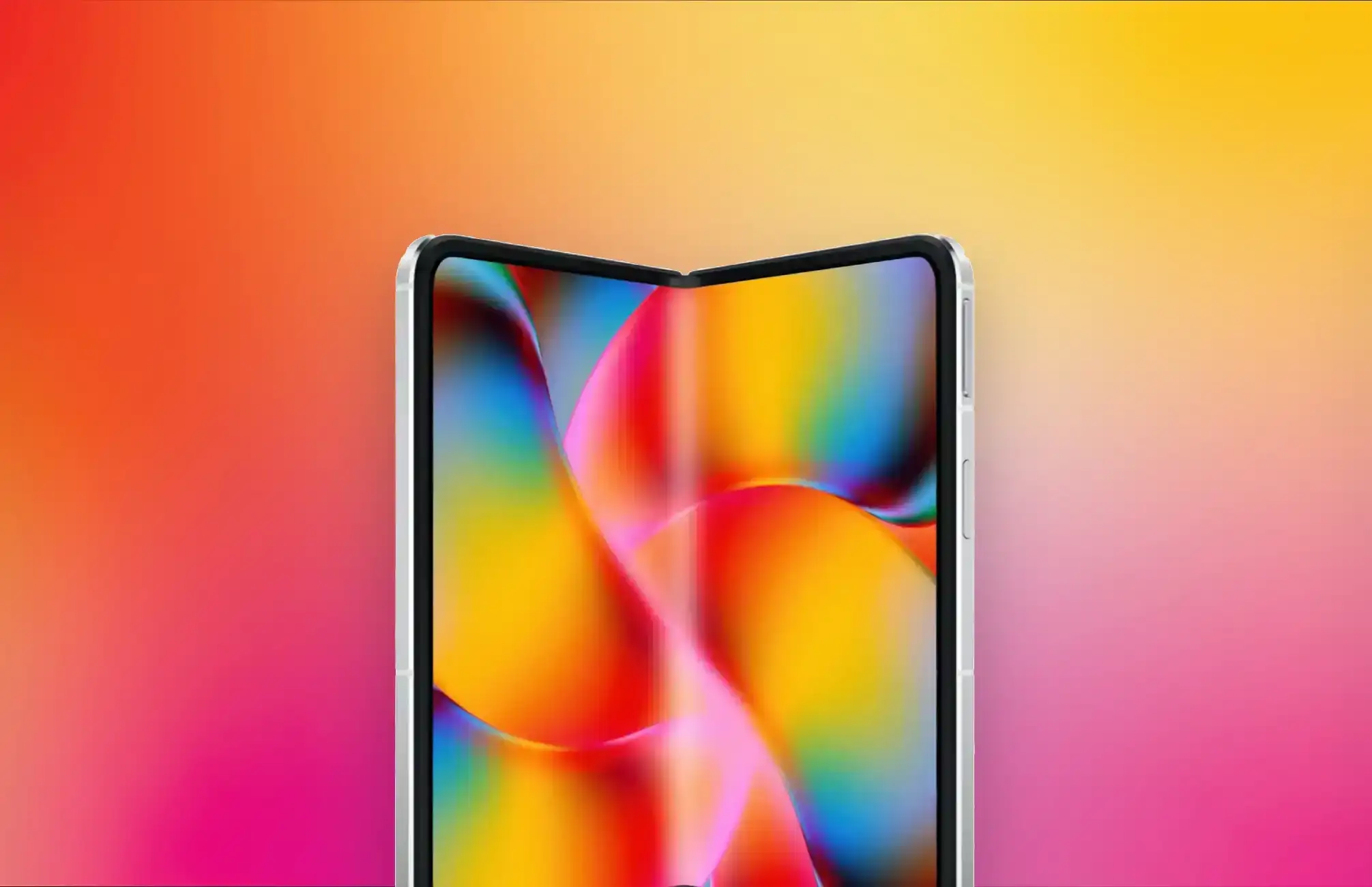 A concept of Apple's upcoming foldable iPhone.