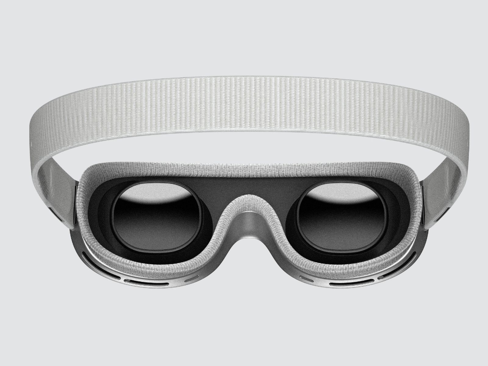 A concept rendering of a next-generation version of Apple's Vision Pro headset.