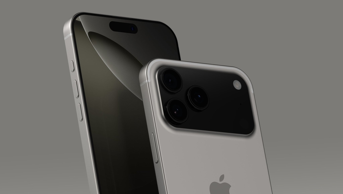 A concept rendering of Apple's upcoming 2026 iPhone 16 Pro model.