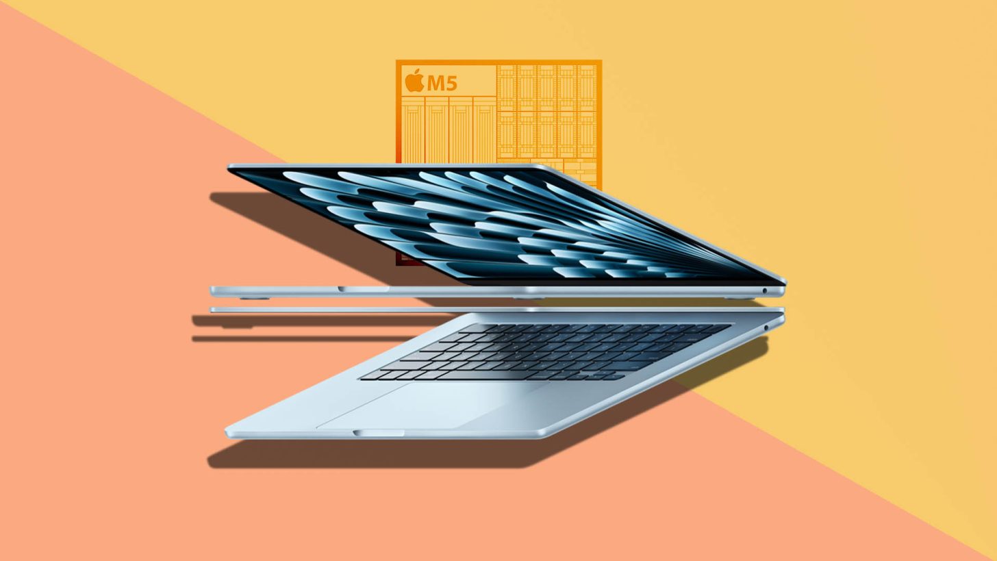 A concept rendering of Apple's upcoming M5 MacBook Air