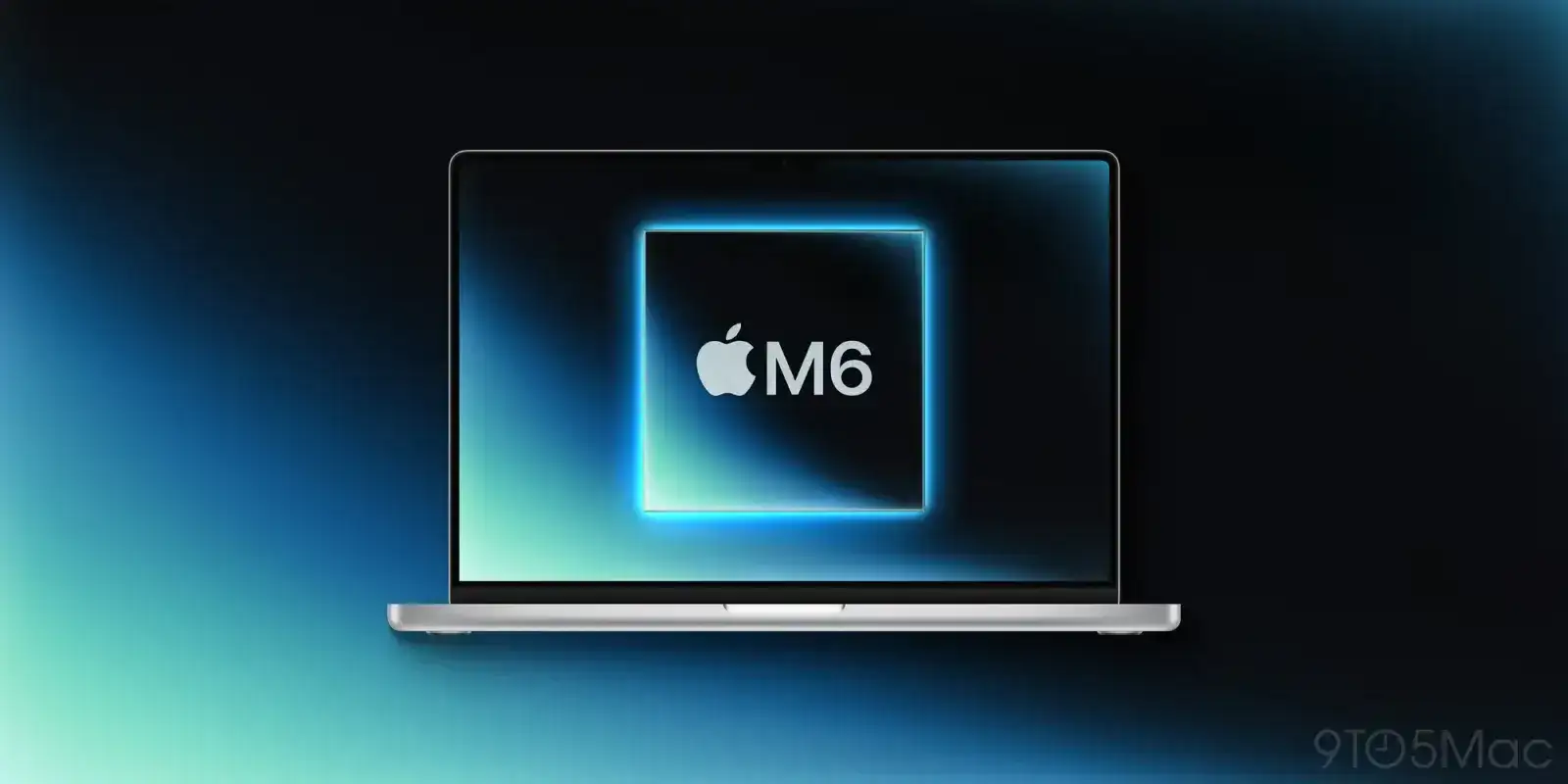 A concept rendering of Apple's upcoming M6 MacBook Pro OLED.