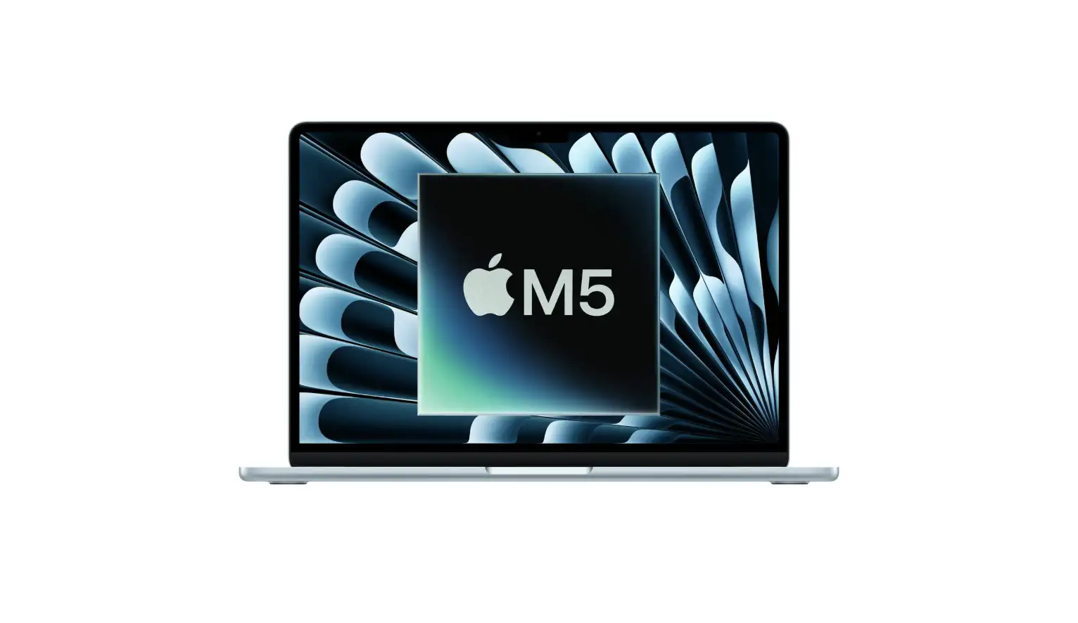A concept rendering of the M5 MacBook Air.