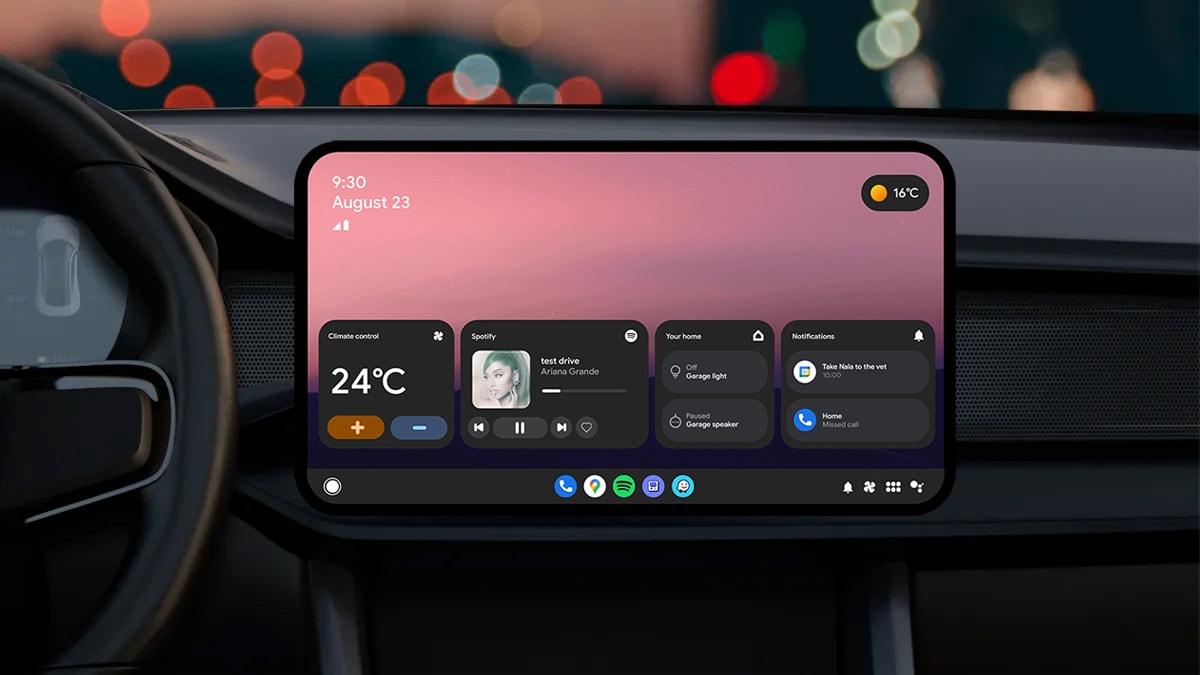 A concept rendering of what a future version of Android Auto might look like.