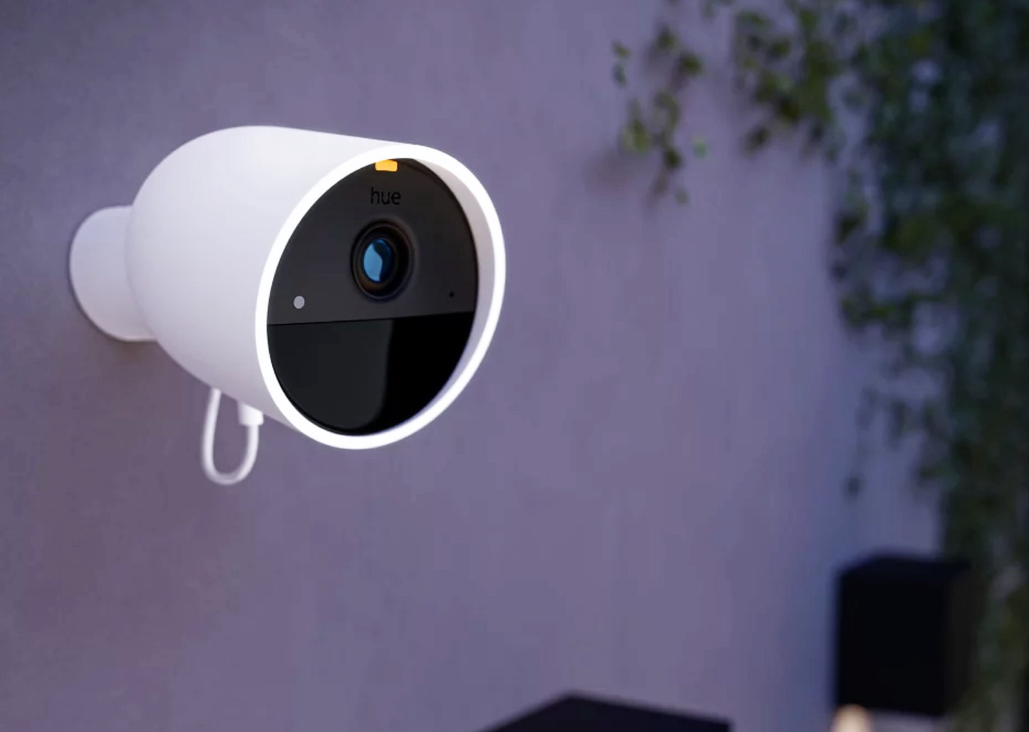 A Hue smart security camera, an example of a product Apple may seek to directly compete with come 2026.