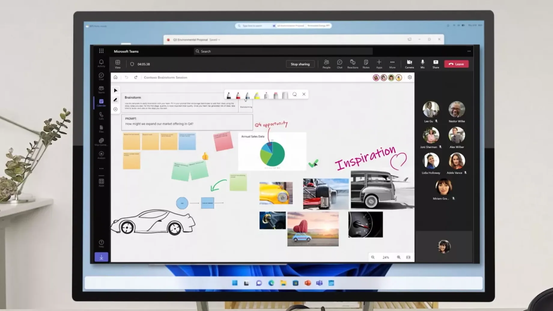 A sneak peak of Windows 12's design revealed at Microsoft Ignite.