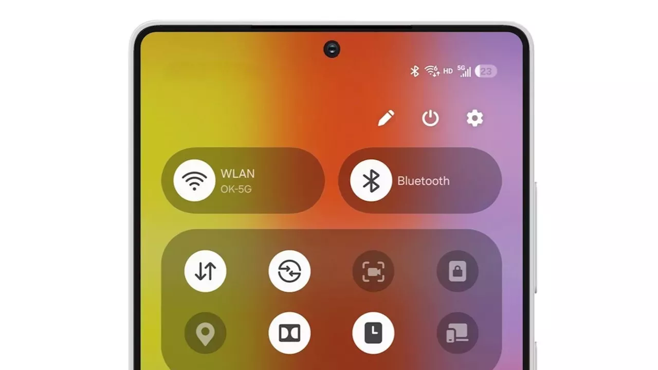 An image demonstrating One UI 7's new control center design.