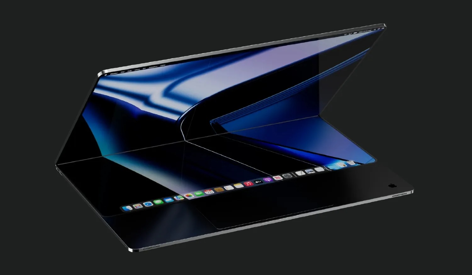 Another concept rendering, this time of a foldable MacBook, a product which has been rumored for years at this point.