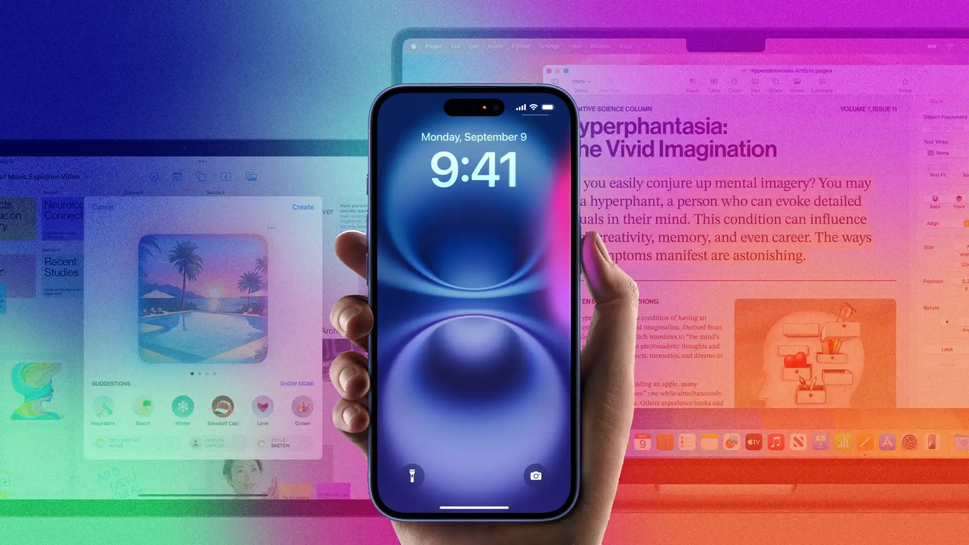 Apple Intelligence running on an iPhone 16 model. Apple first announced Apple Intelligence last year with iOS 18.