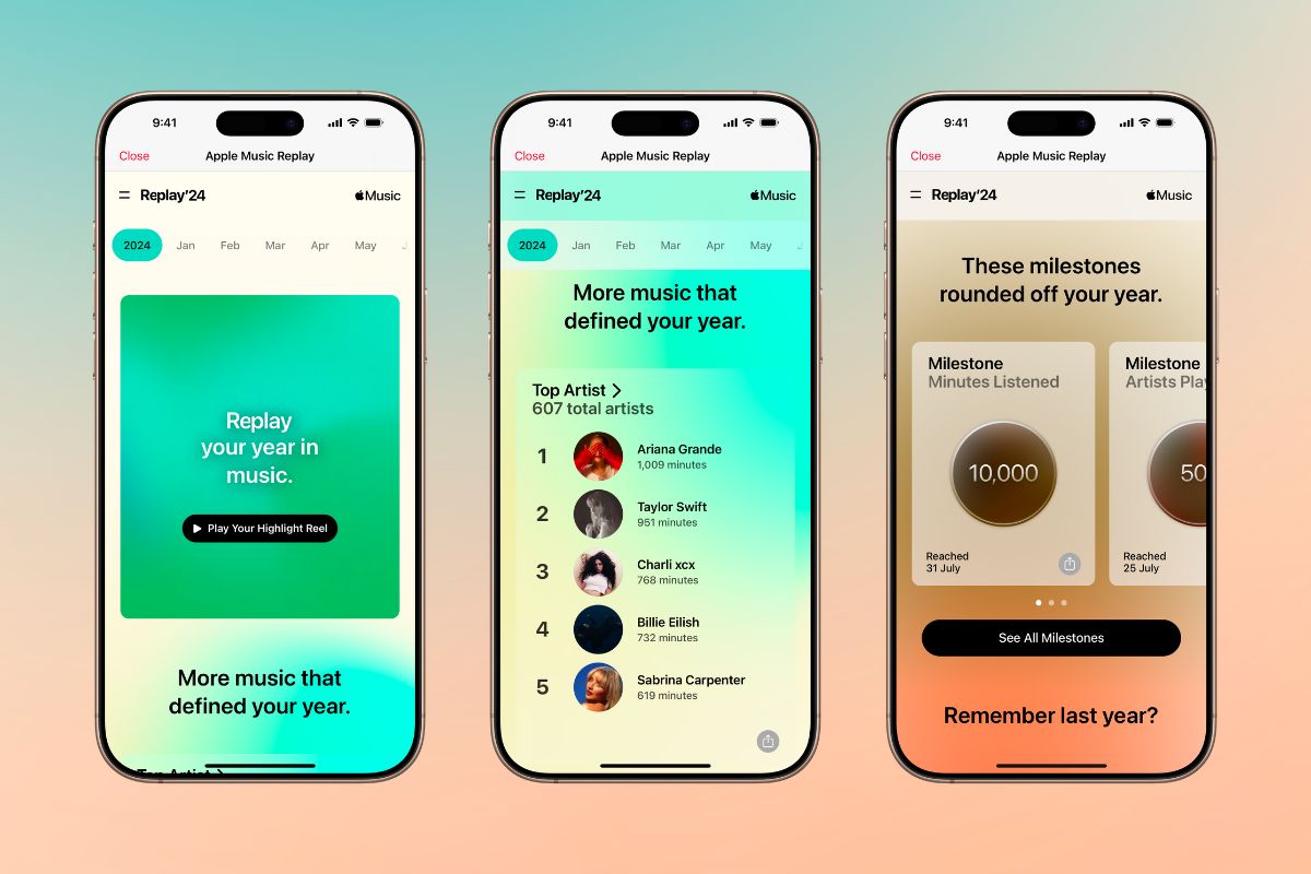 Apple Music Replay is Apple's response to Spotify Wrapped, a yearly tradition in the music industry.