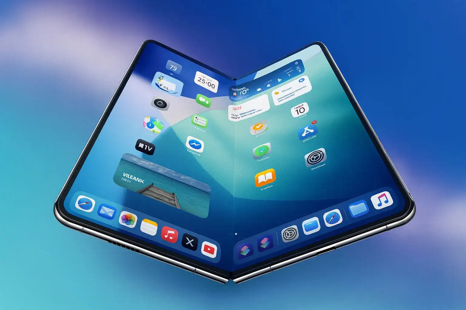 Apple's foldable book-style iPhone (rumored for 2026).