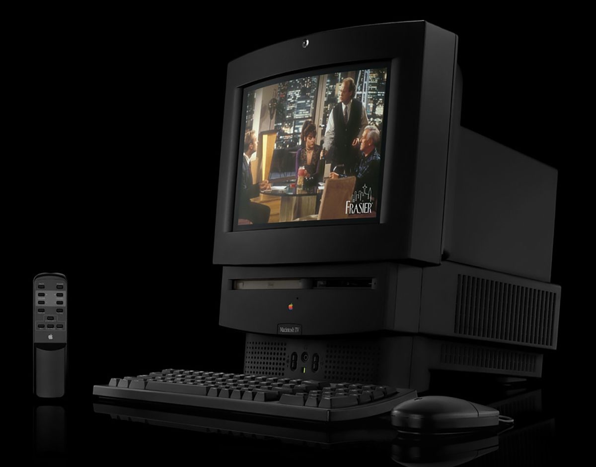 Apple's Macintosh TV attempted to blend computing and television, featuring a built-in TV tuner and remote control.