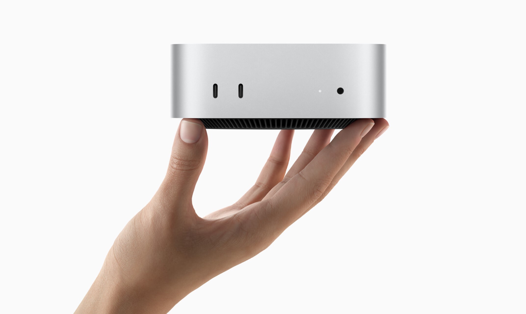 Apple's new M4 Mac mini, announced in late October 2024, has Apple fans scratching their heads for its unusual power button placement.