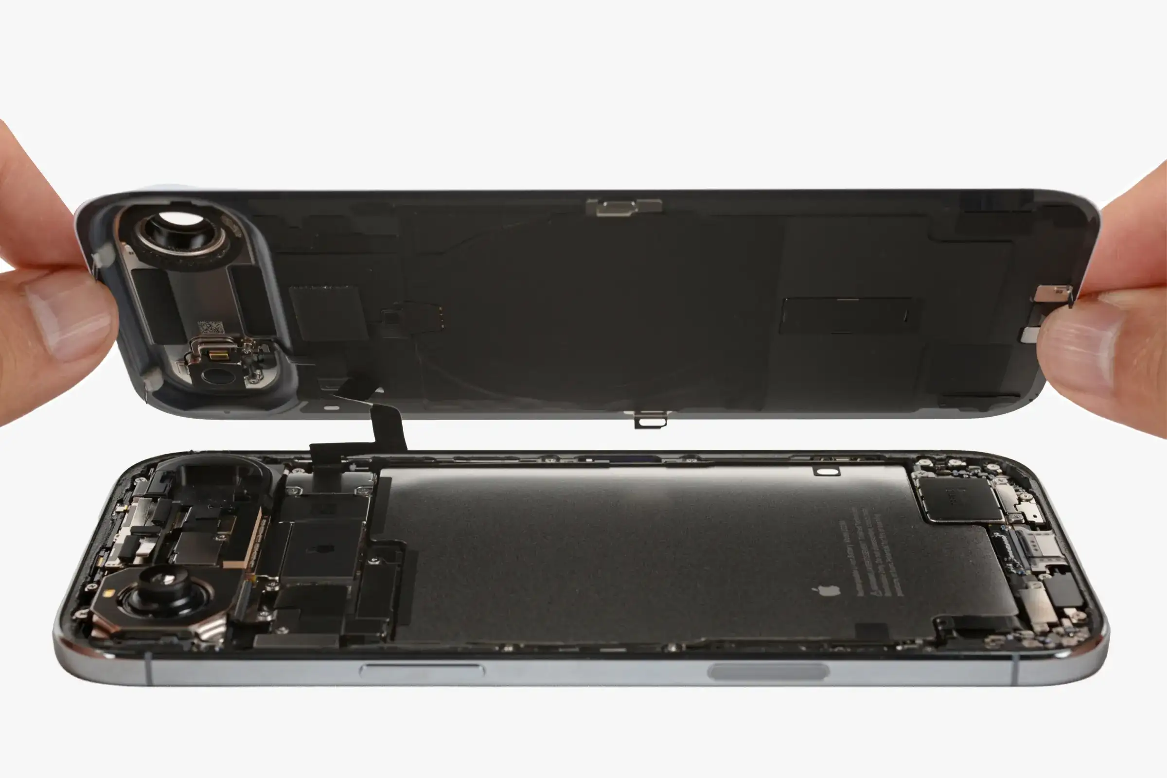 Inside the Apple iPhone Air. Internal schematics from a recent teardown.