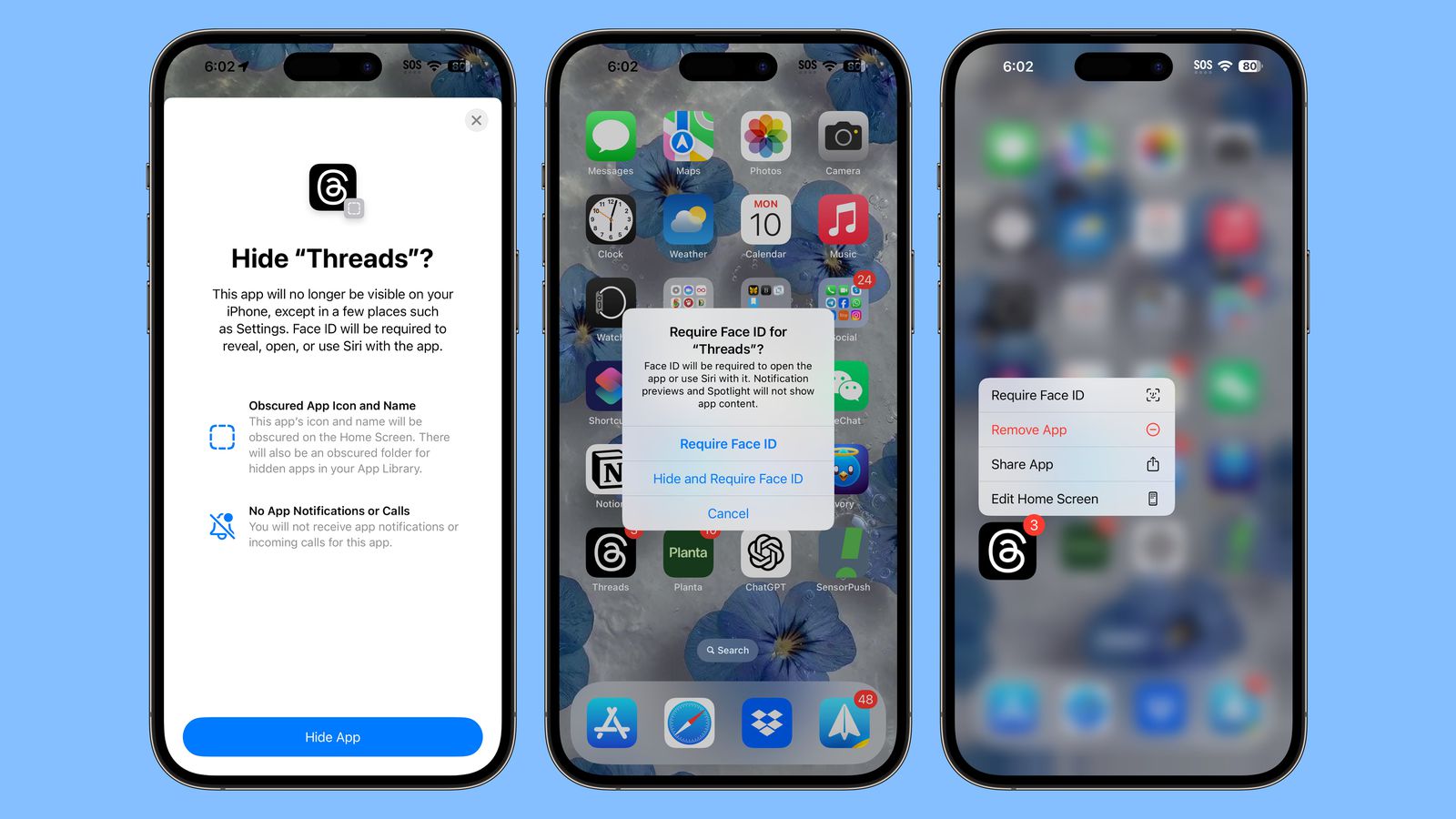 Now with iOS 18, you can lock and hide any apps that you like!