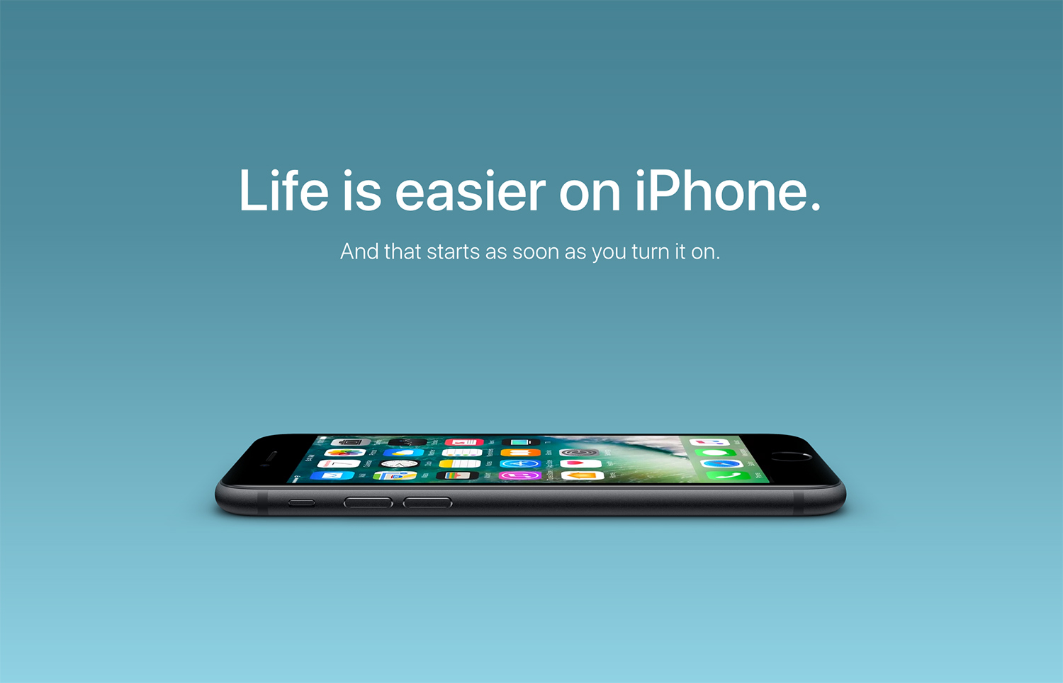 Simplicity: one of the keys to Apple's advertising and marketing success.