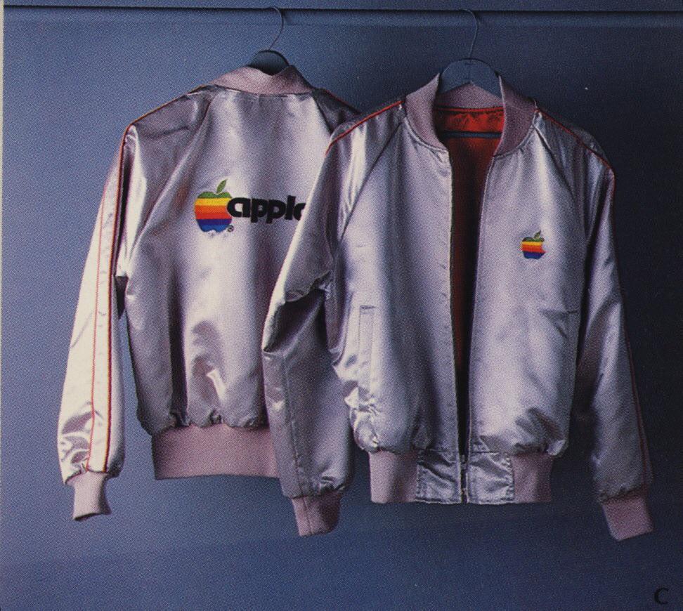 Some pieces from Apple's clothing line from 1986.