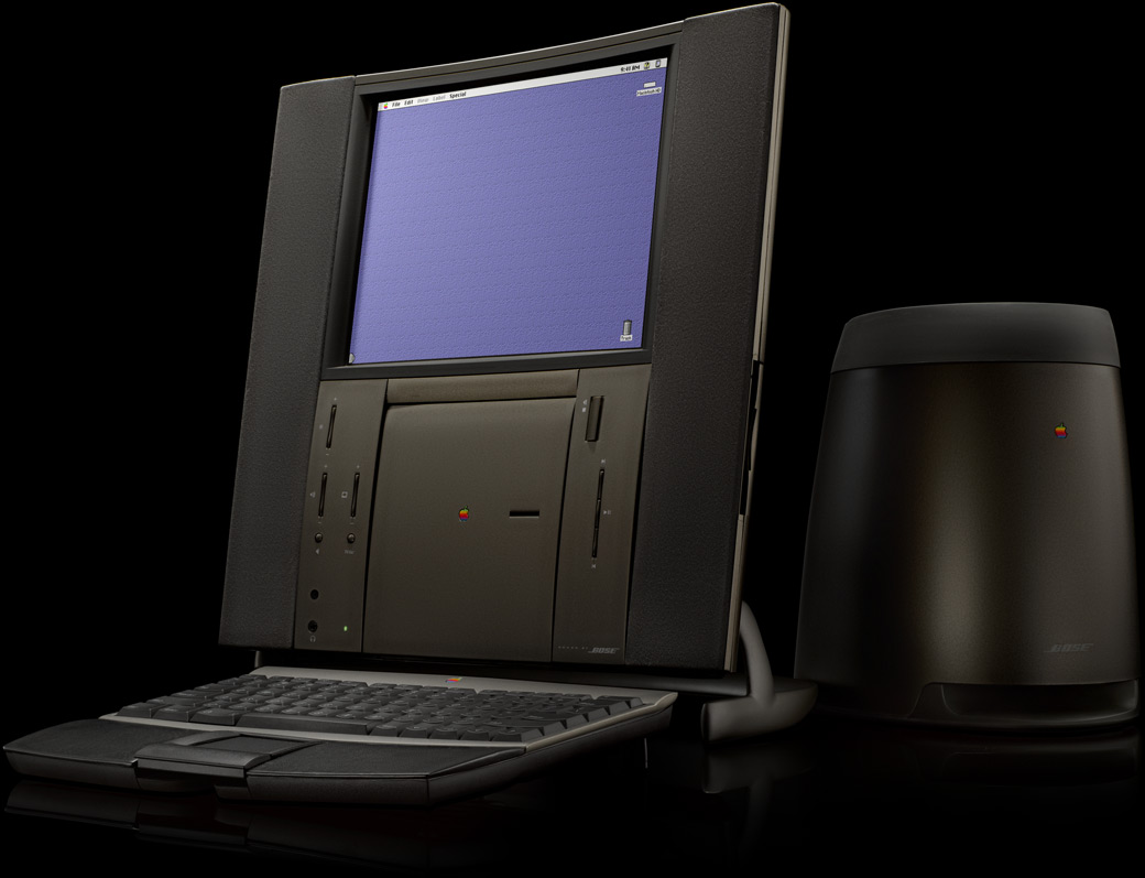 The 20th Anniversary Macintosh showcased Apple's bold design with its flat-screen display and custom Bose sound system.