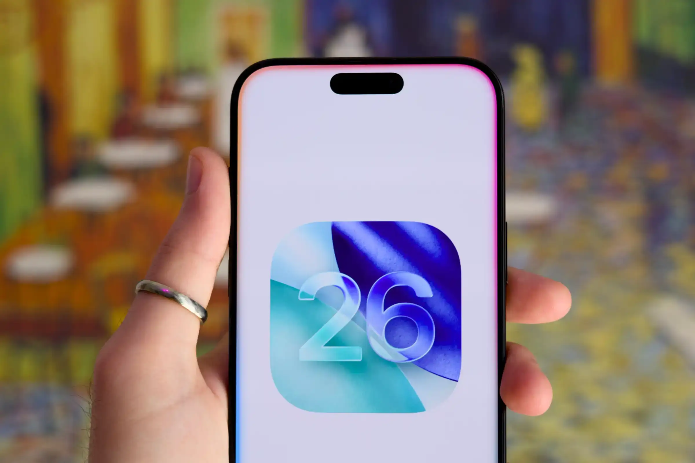 The Apple Intelligence Siri glow on an iPhone.