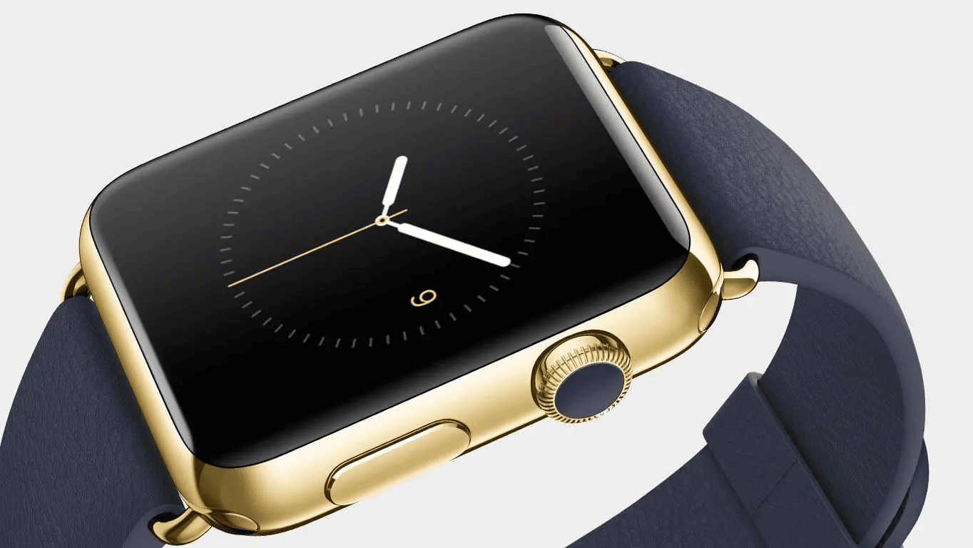 The Apple Watch Series 0 in gold.