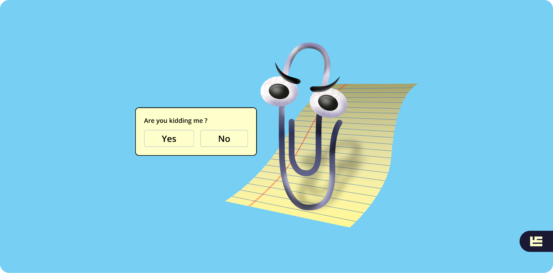 The infamous Microsoft Clippy.