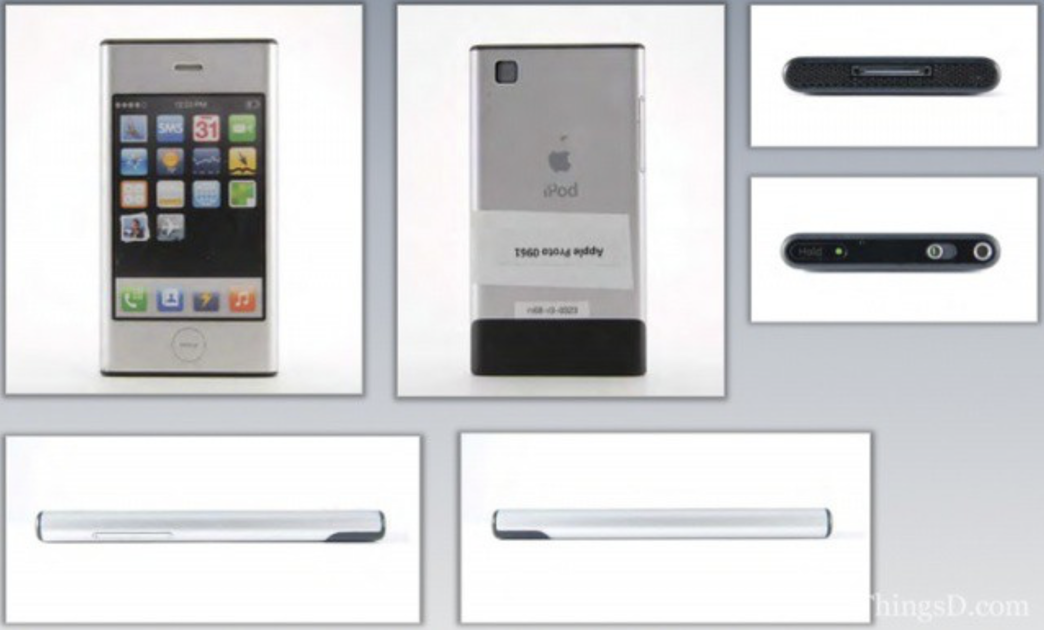 This early iPhone prototype shows a unique rounded edge design.