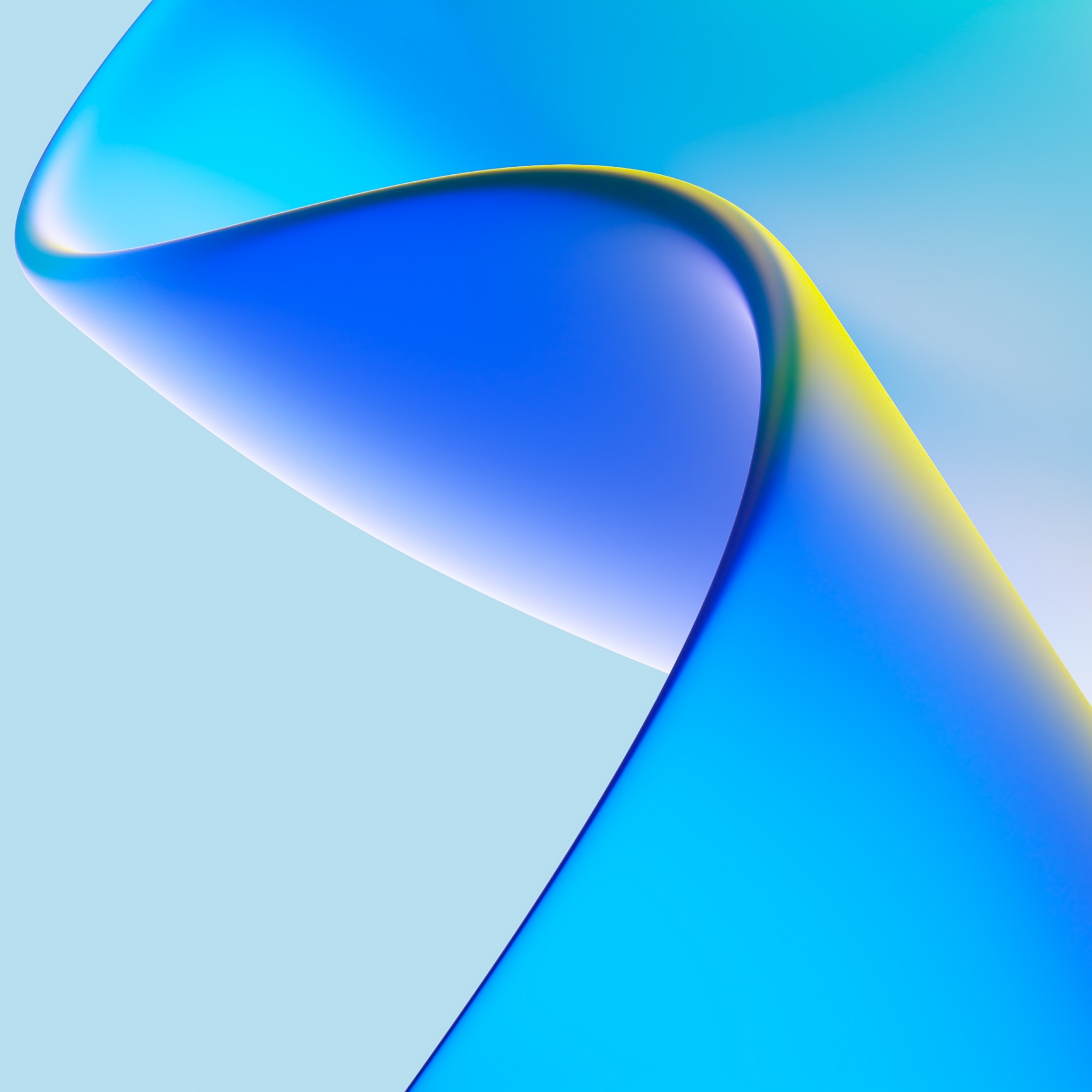 3D Glass Abstract Blue