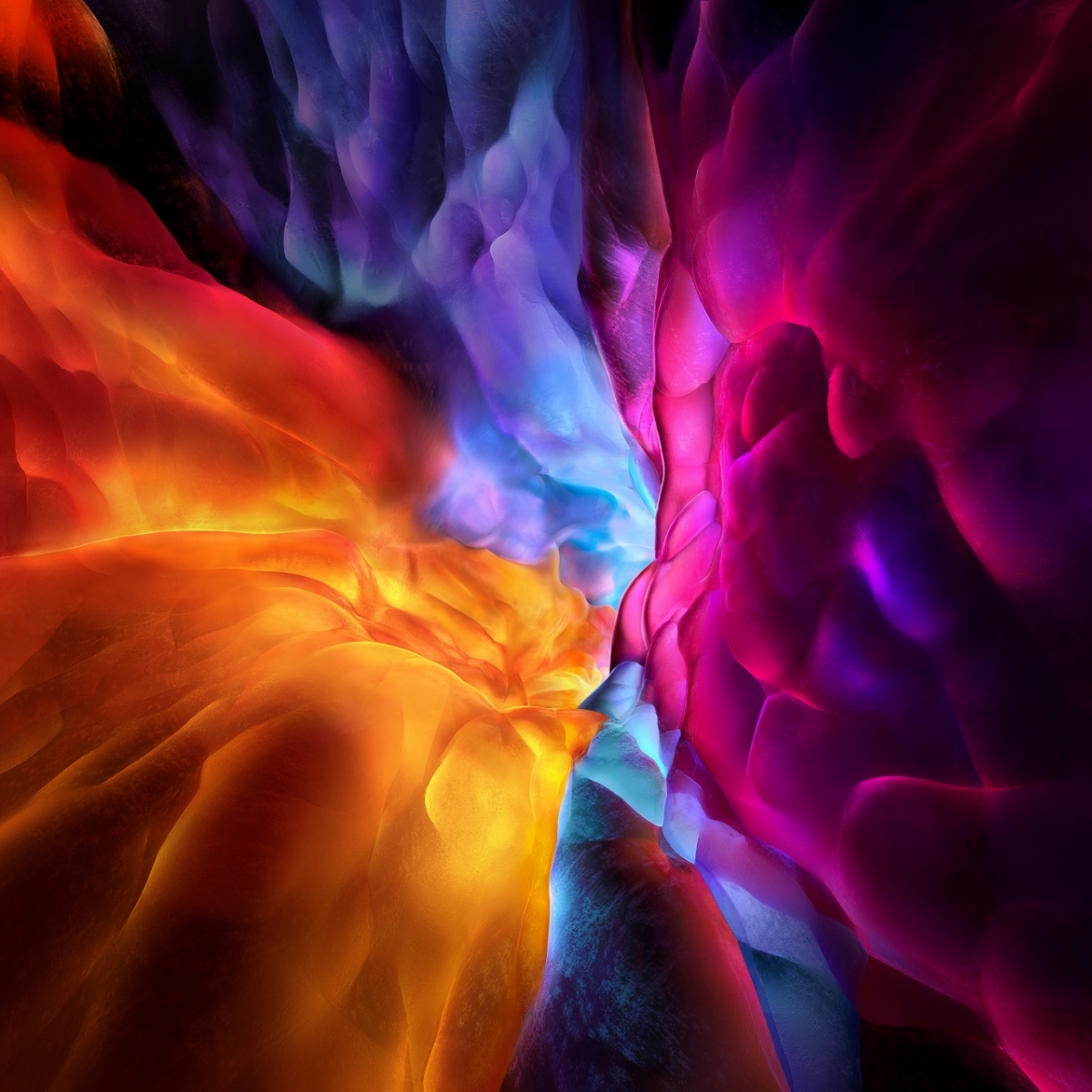 iPad Pro Stock Wallpaper Colorful Explosion