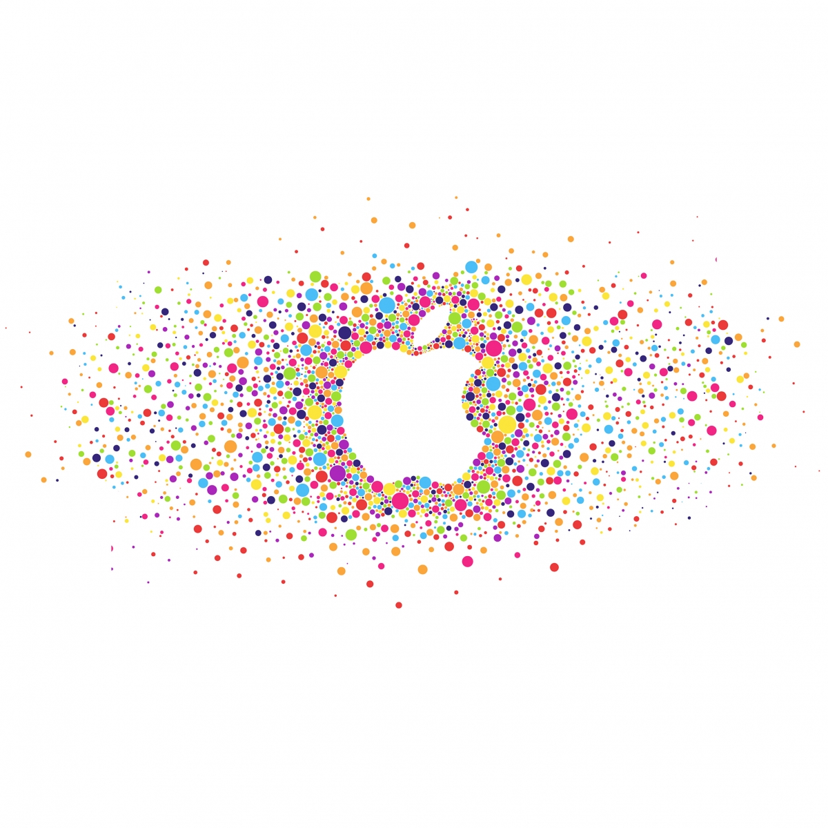 Colorful Creative Apple Logo HD wallpaper for Apple iPhone, Apple Watch, Mac, iPad and Apple Watch