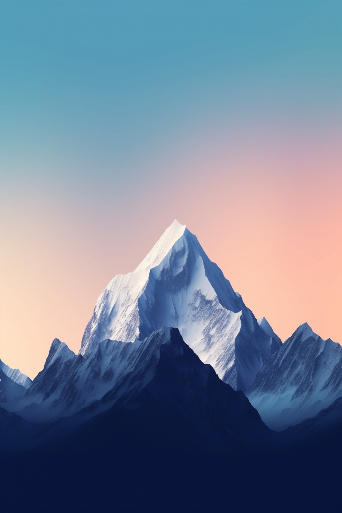 Snowcapped Mountains At Dusk wallpaper for Apple iPhone, Apple Watch, Mac, iPad and Apple Watch