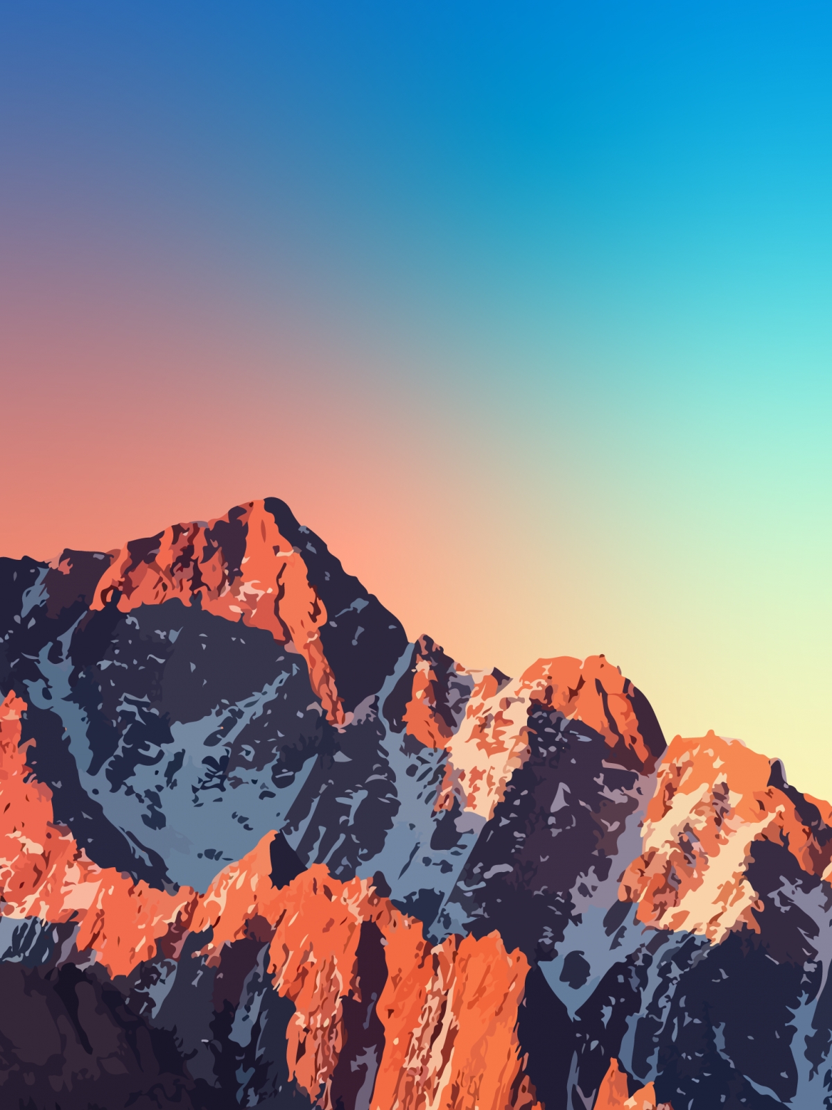 Colorful Gradient Mountains wallpaper for Apple iPhone, Apple Watch, Mac, iPad and Apple Watch