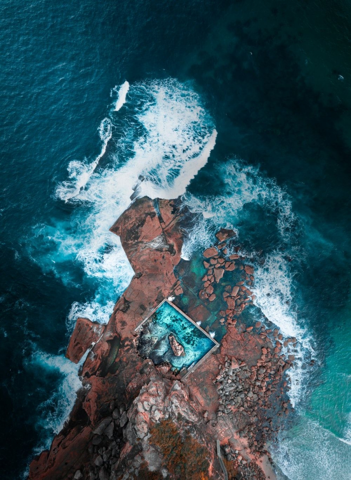 Sydney Oceanside Beach From Above