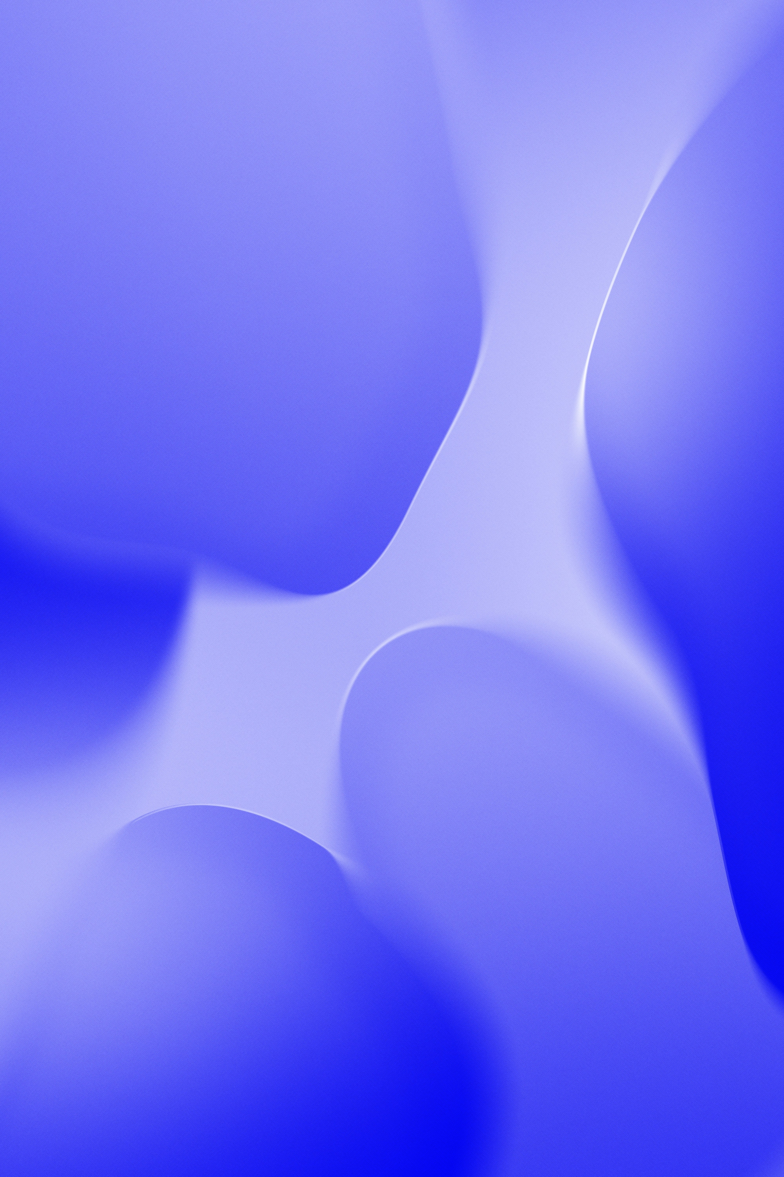 Abstract Shapes Blue Digital Art