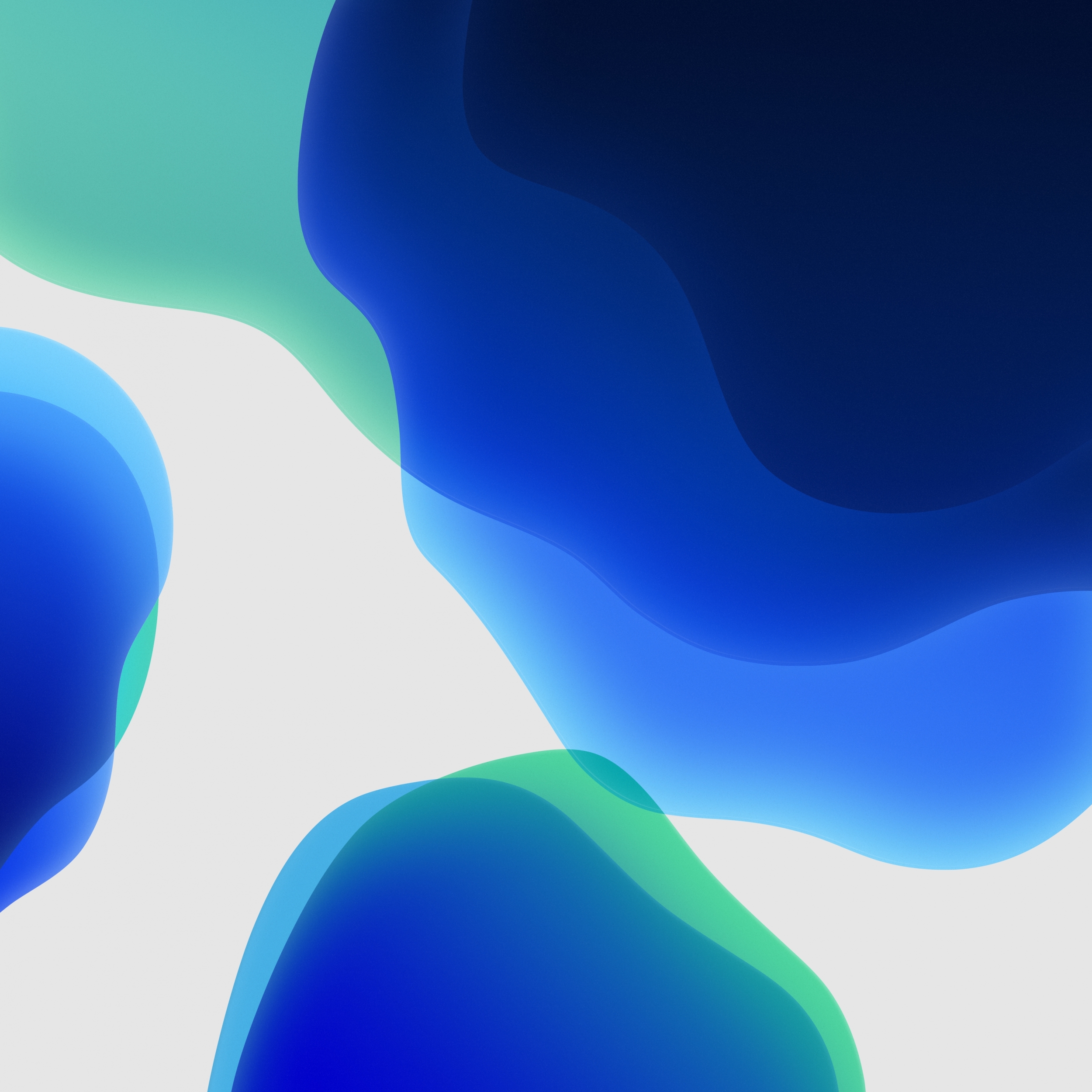 Apple Default Abstract Bubbles Blue Light Mode