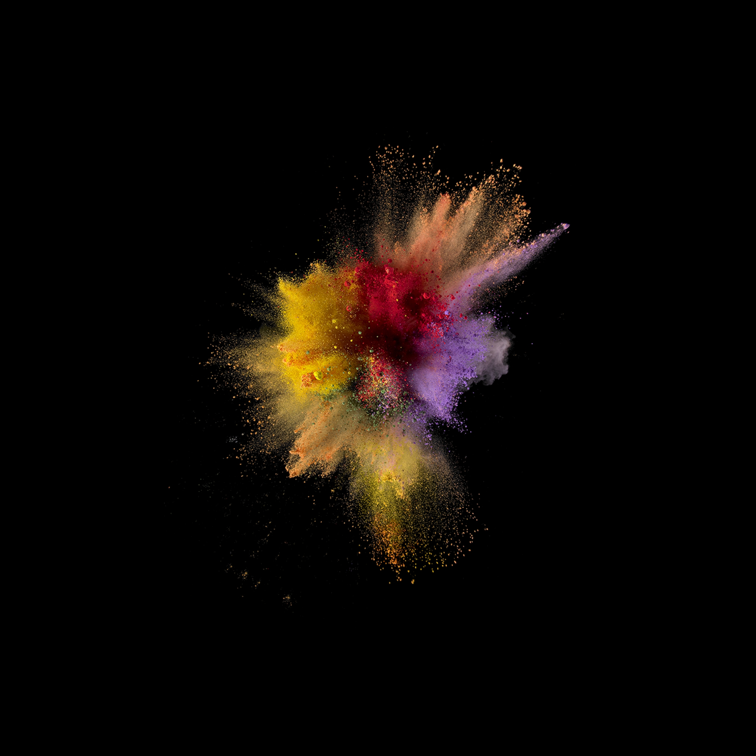 Apple Default Wallpaper Stock Yellow Explosion