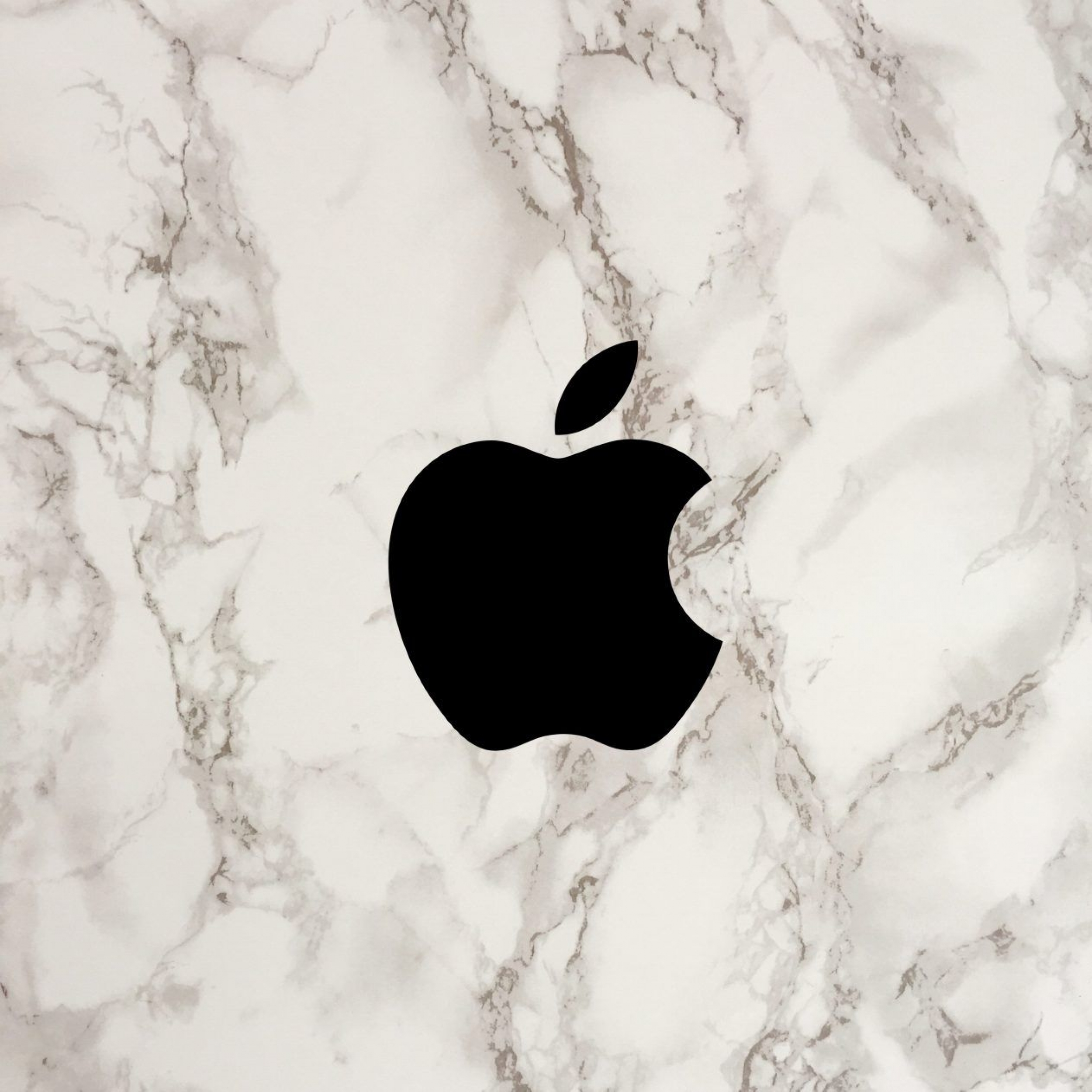 Apple Logo White Marble