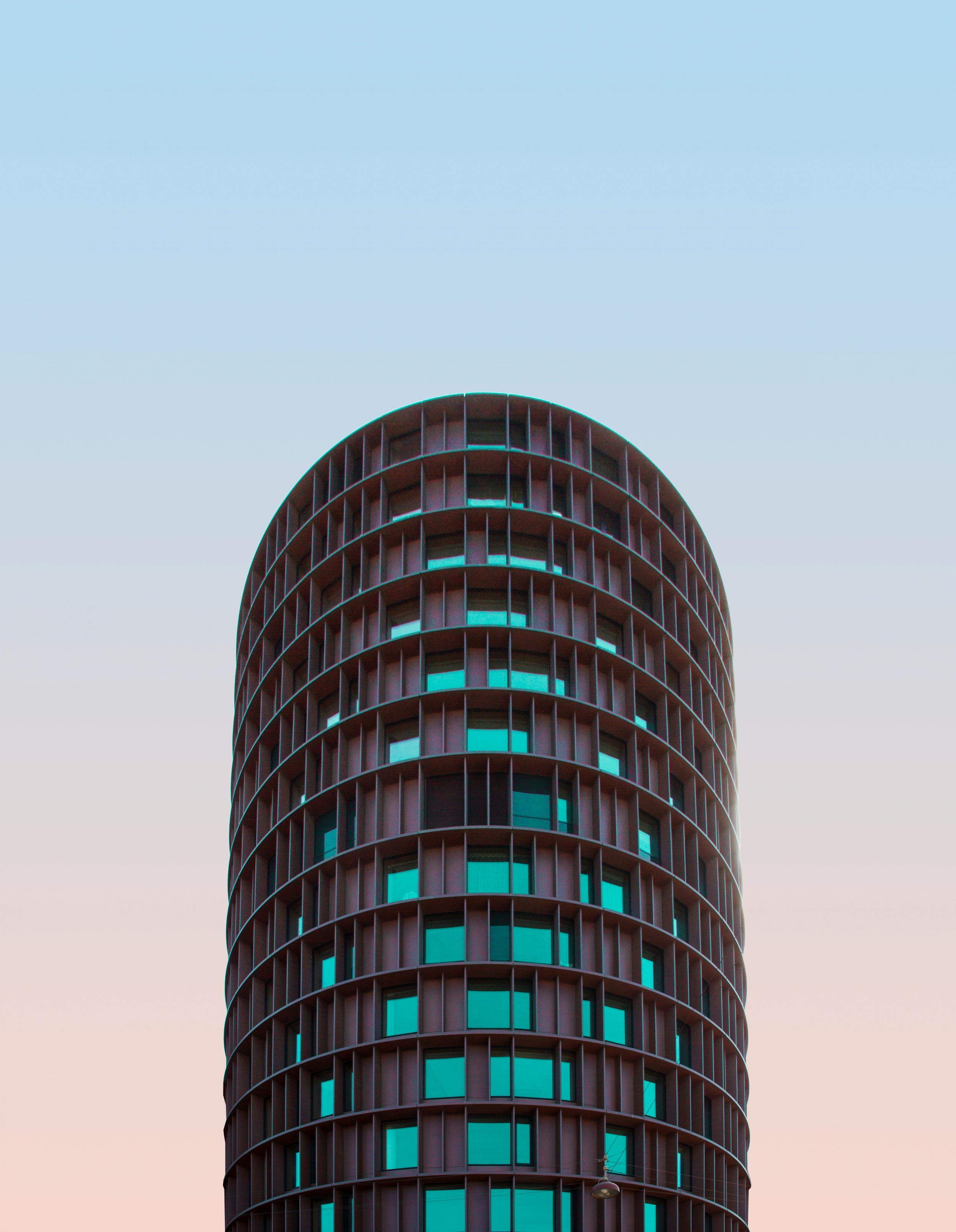 Architecture Building From Outside Sunset Hues