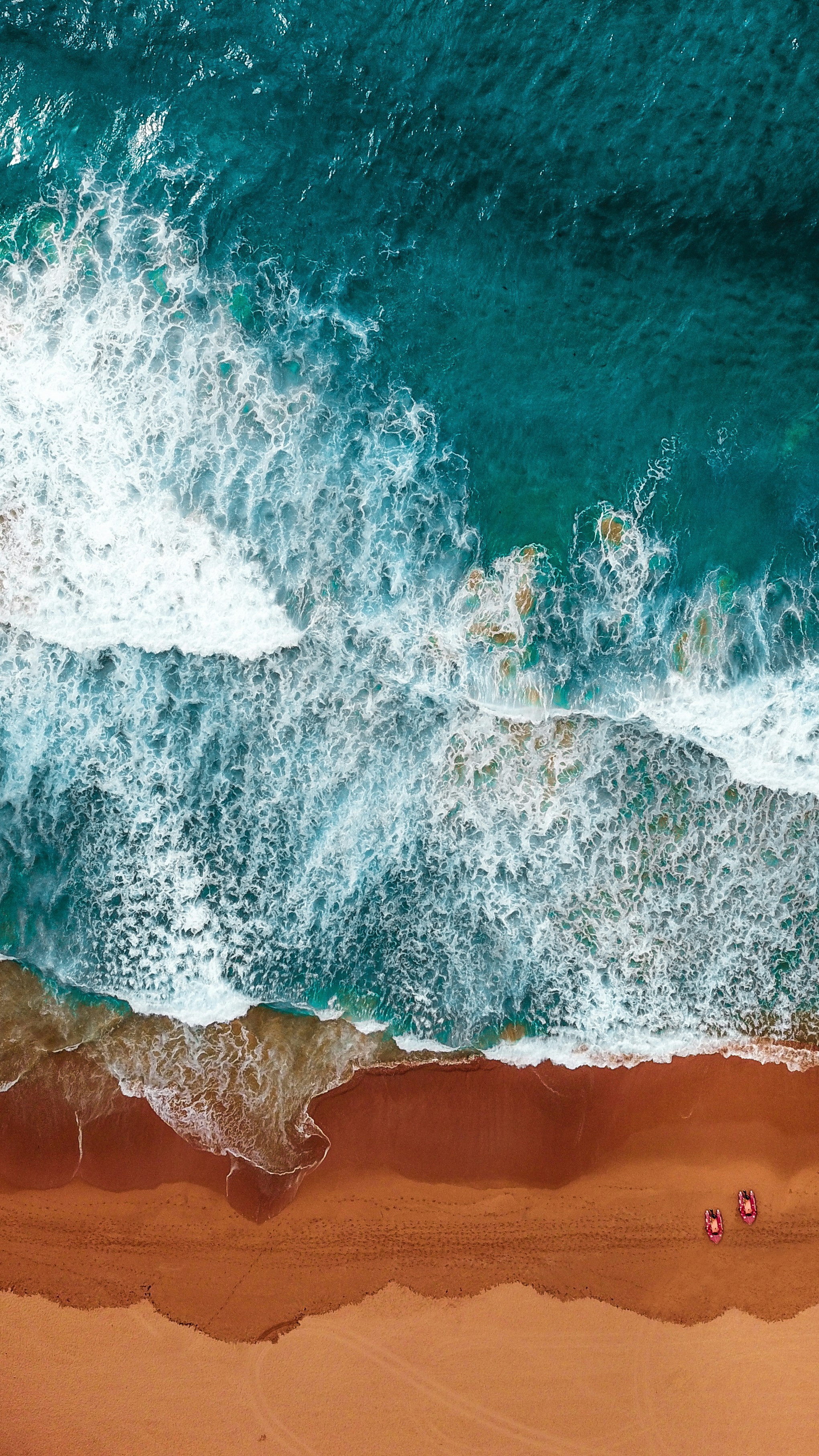 Beach From Above Crashing Waves Best Free Wallpapers Backgrounds Desktop Pictures For Apple iPad Tablets And Android HD High Resolution 4K wallpaper for Apple iPhone, Apple Watch, Mac, iPad and Apple Watch