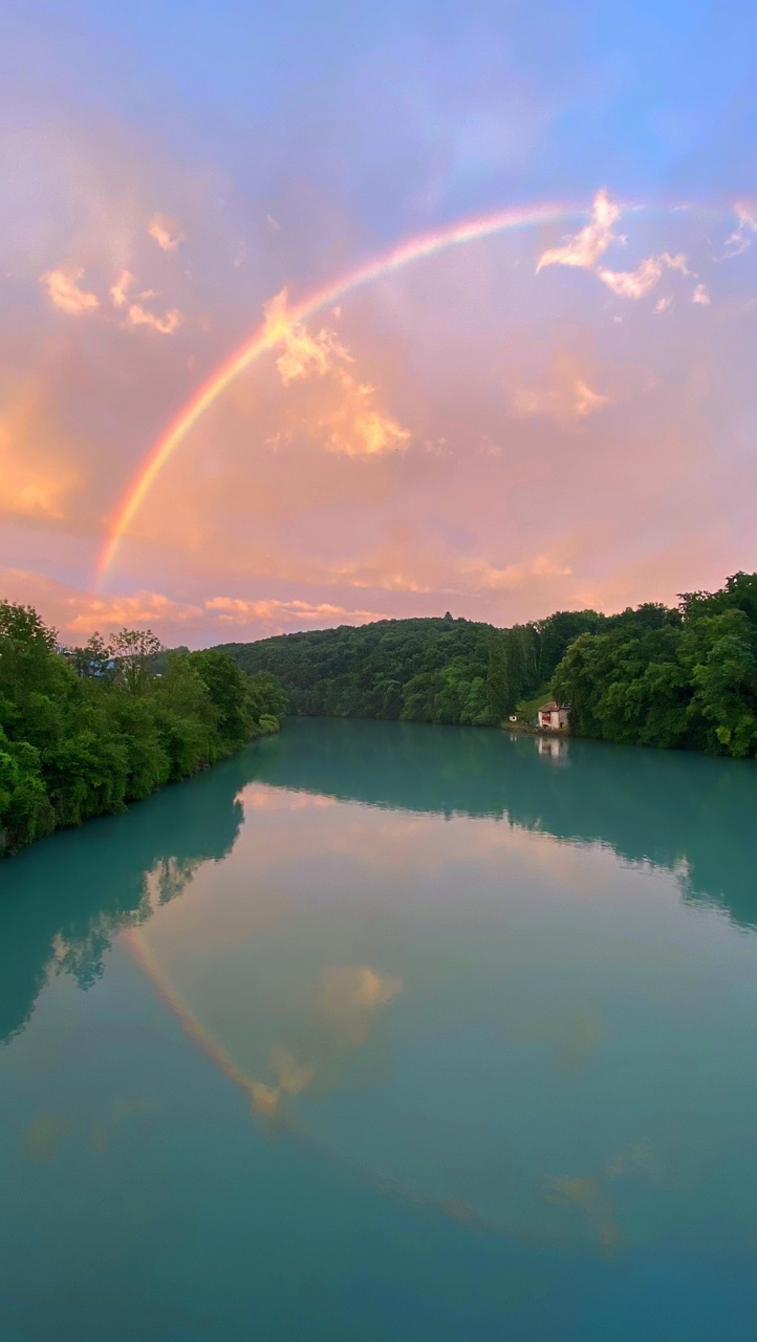 Beautiful Rainbow In The Sky wallpaper for Apple iPhone, Apple Watch, Mac, iPad and Apple Watch