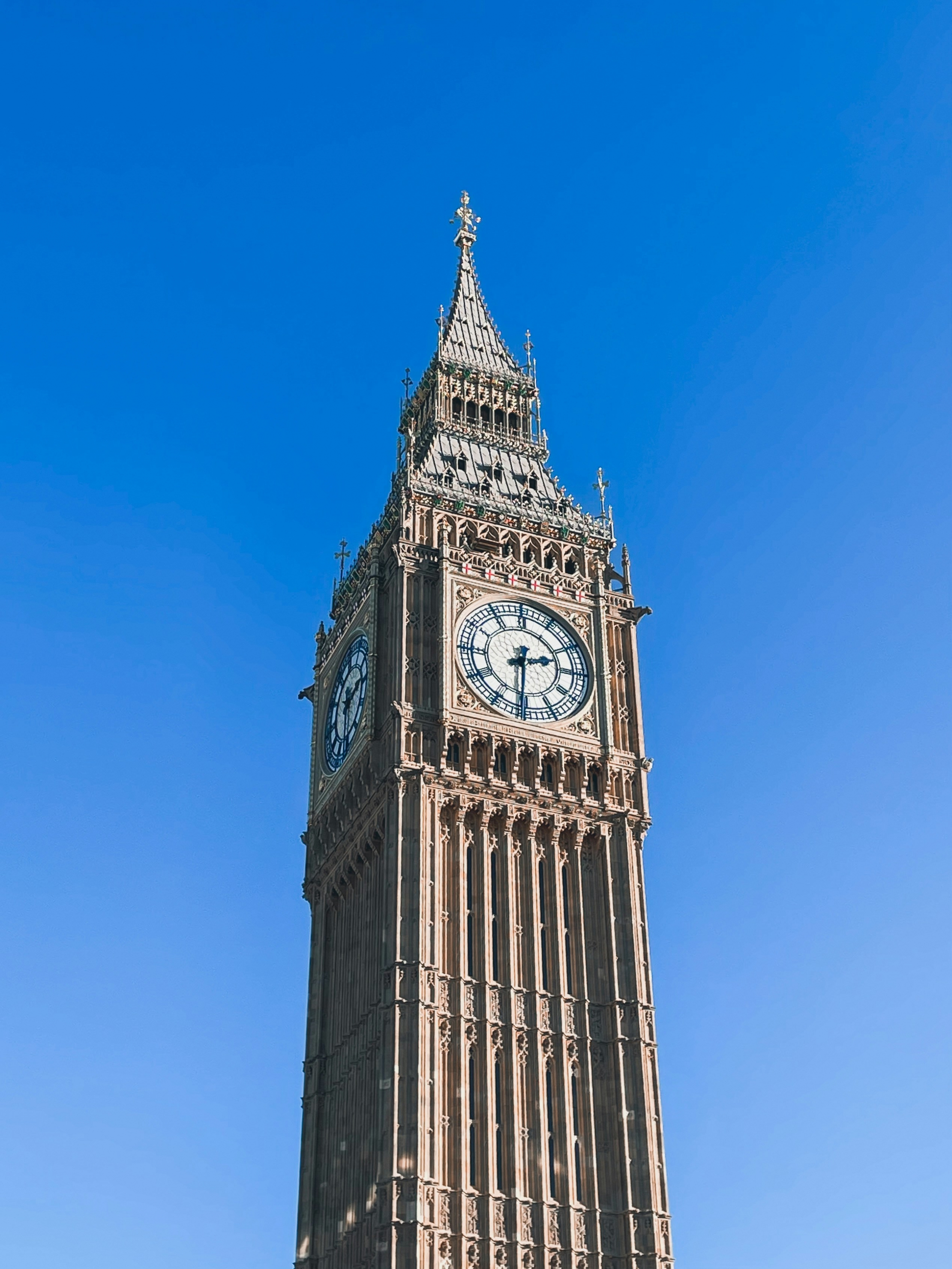 Big Ben London United Kingdom Blue Sky