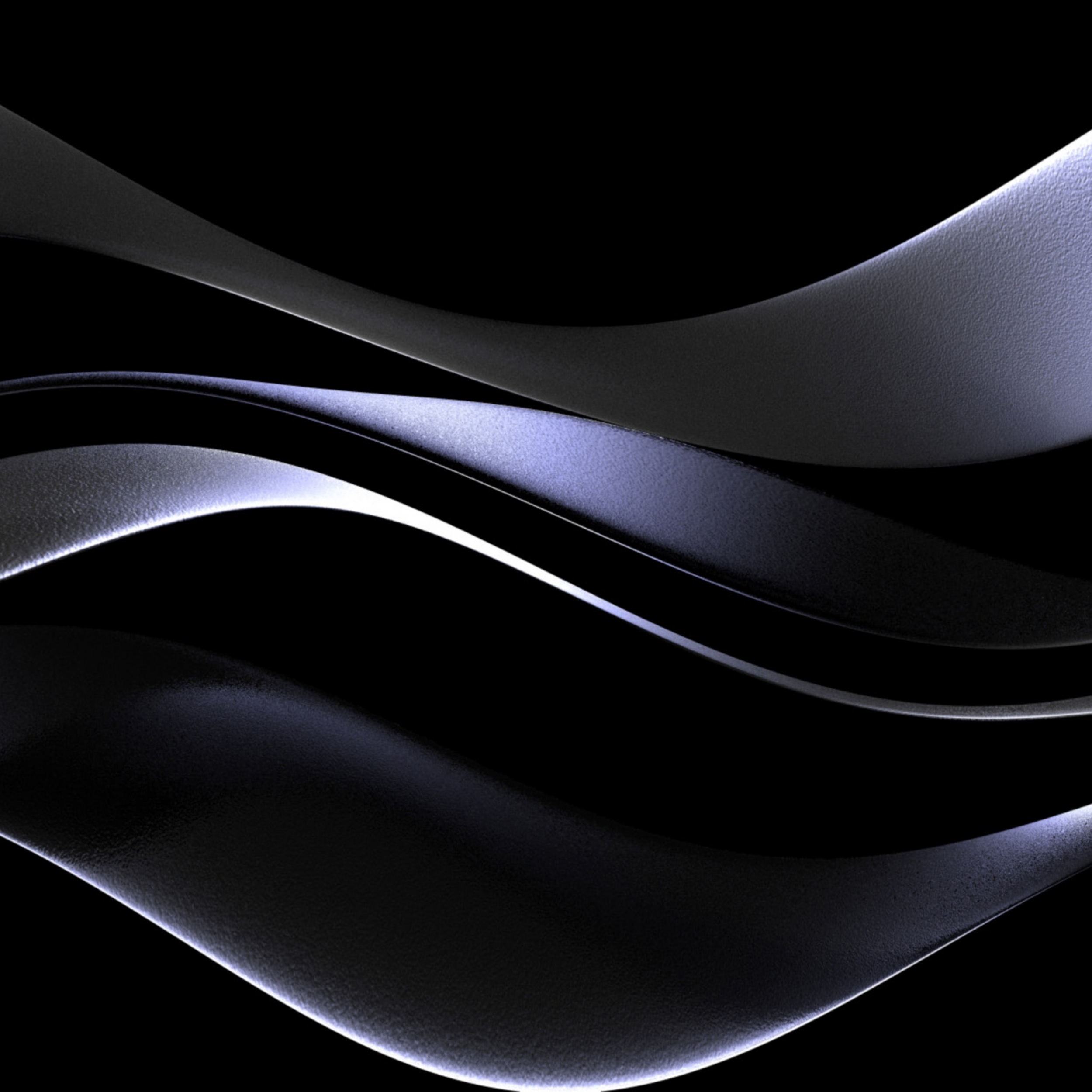 Black Abstract Liquid Lines Swirl