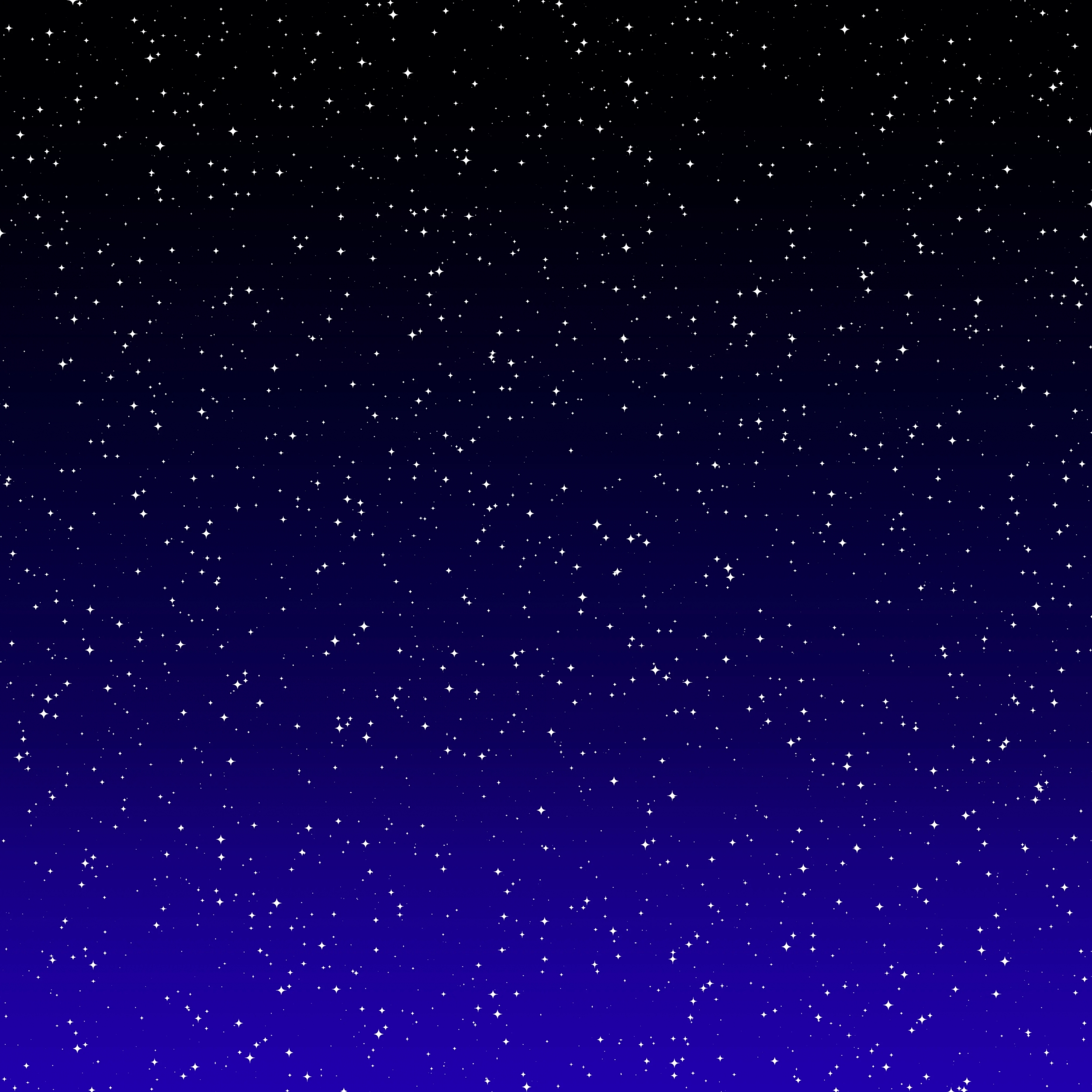 Black And Blue Stars Digital Artwork