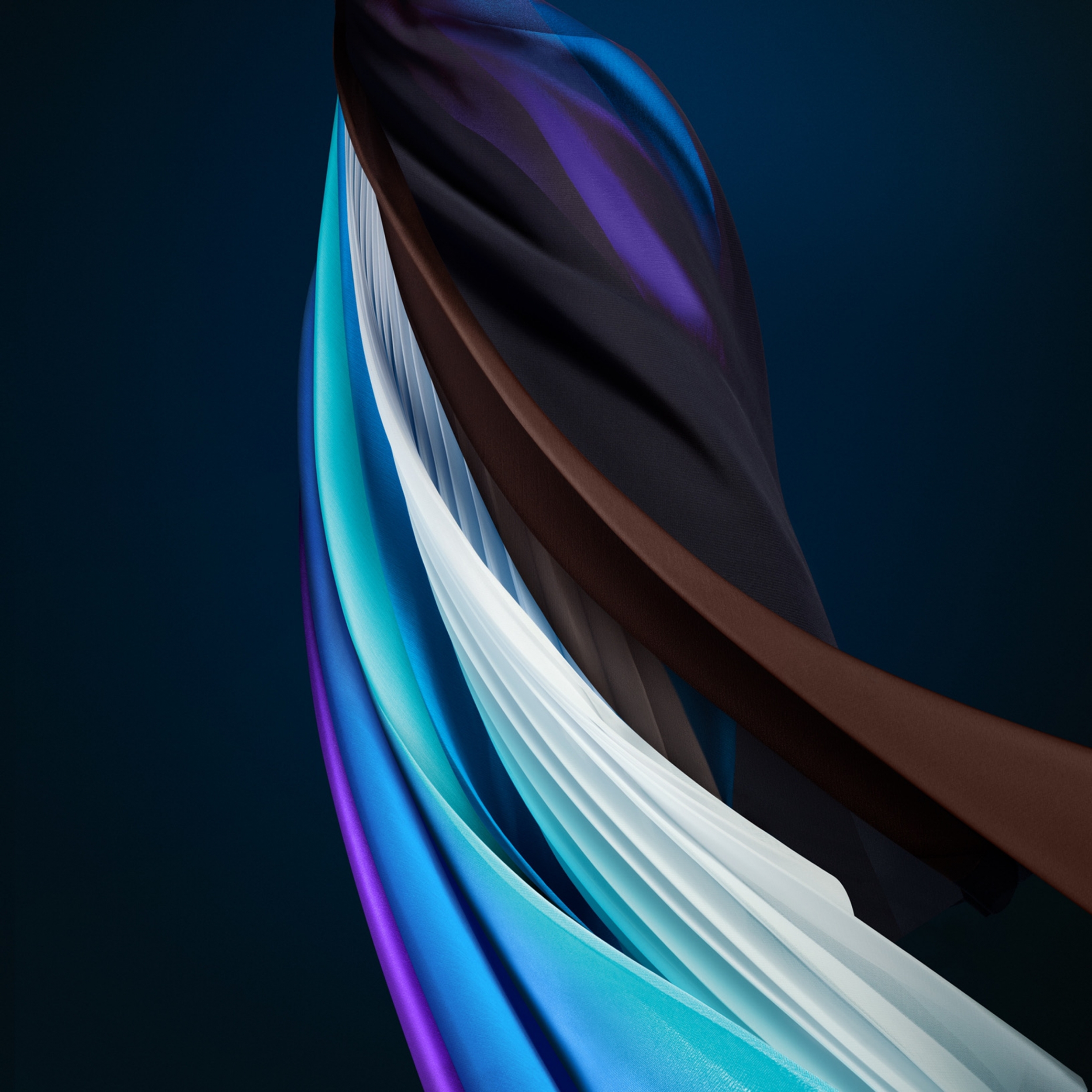 Blue Colorful Abstract Swirls wallpaper for Apple iPhone, Apple Watch, Mac, iPad and Apple Watch