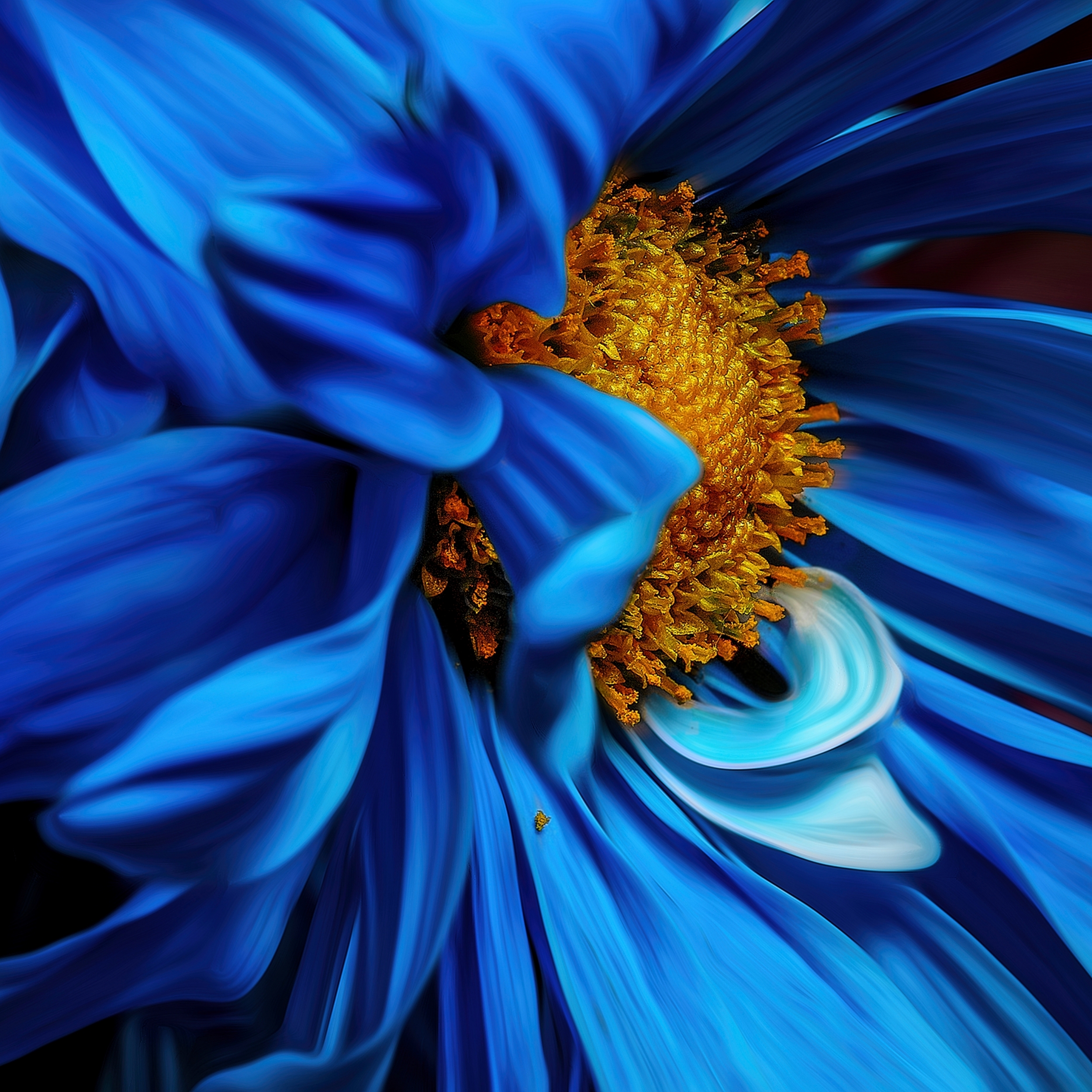 Blue Flower Up Close wallpaper for Apple iPhone, Apple Watch, Mac, iPad and Apple Watch